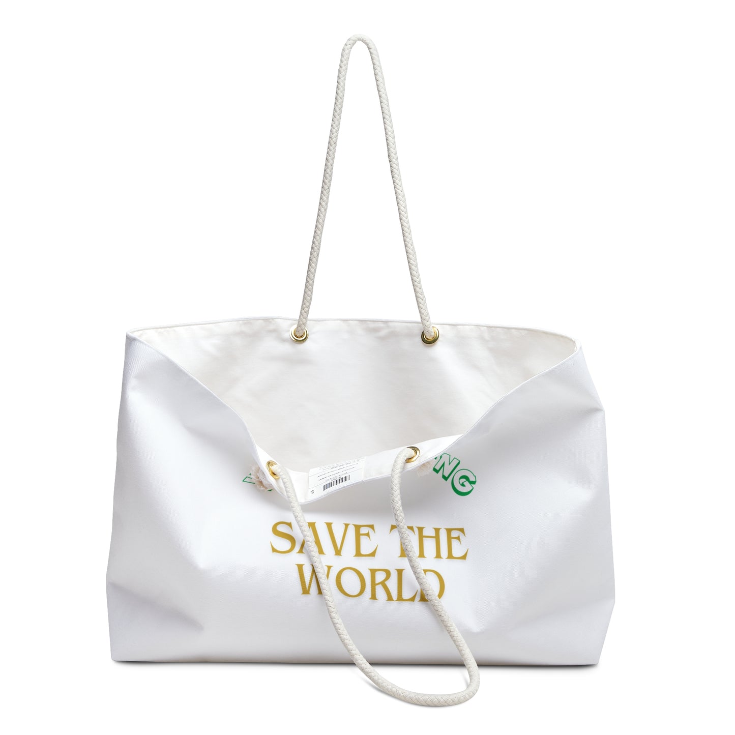 Tote Bag - Time is Ticking Pollution's Winning Save the World Eco Design