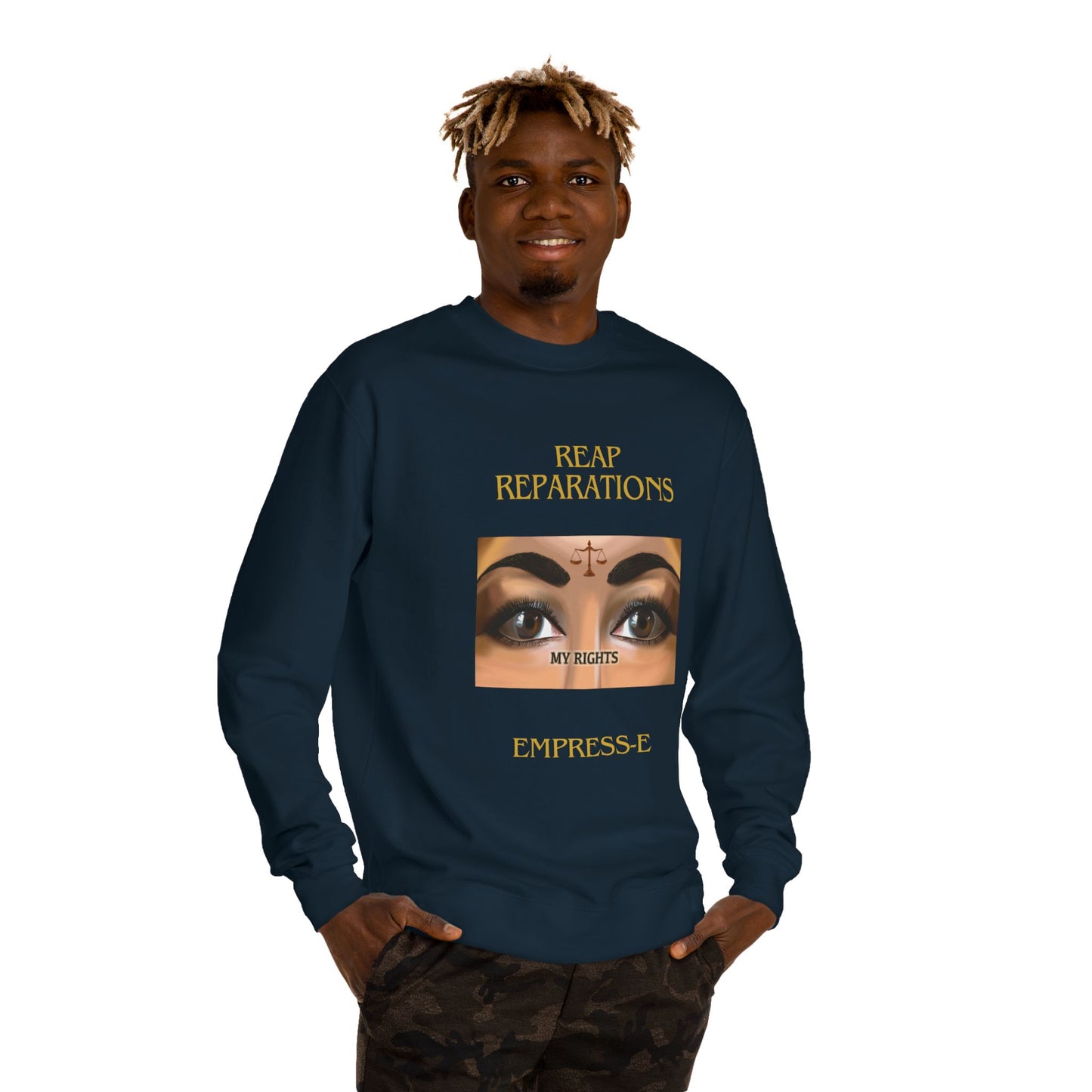Black History Empress-E Unisex Crew Neck Sweatshirt -My Rights Reparations