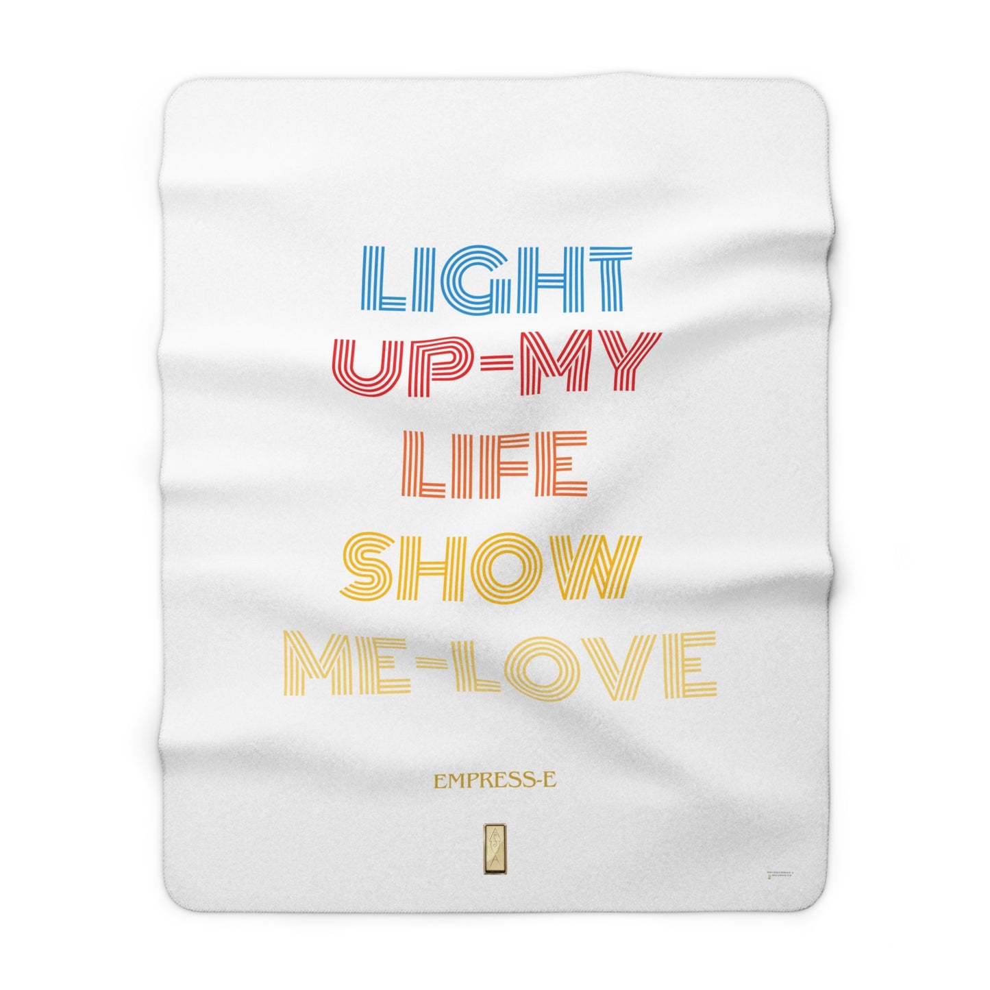 Sherpa Fleece Blanket - LIGHT up my LIFE, Cozy Throw, Soft Bedding, Warm Cover,