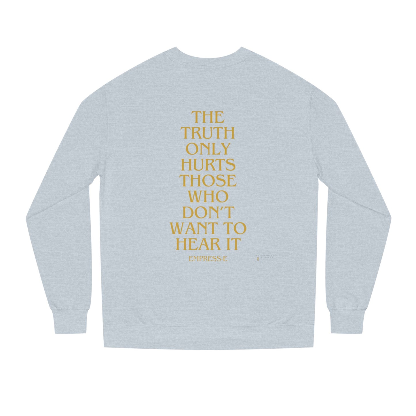 Crew Neck Sweatshirt - Cotton Field Beautiful Eyes Black History