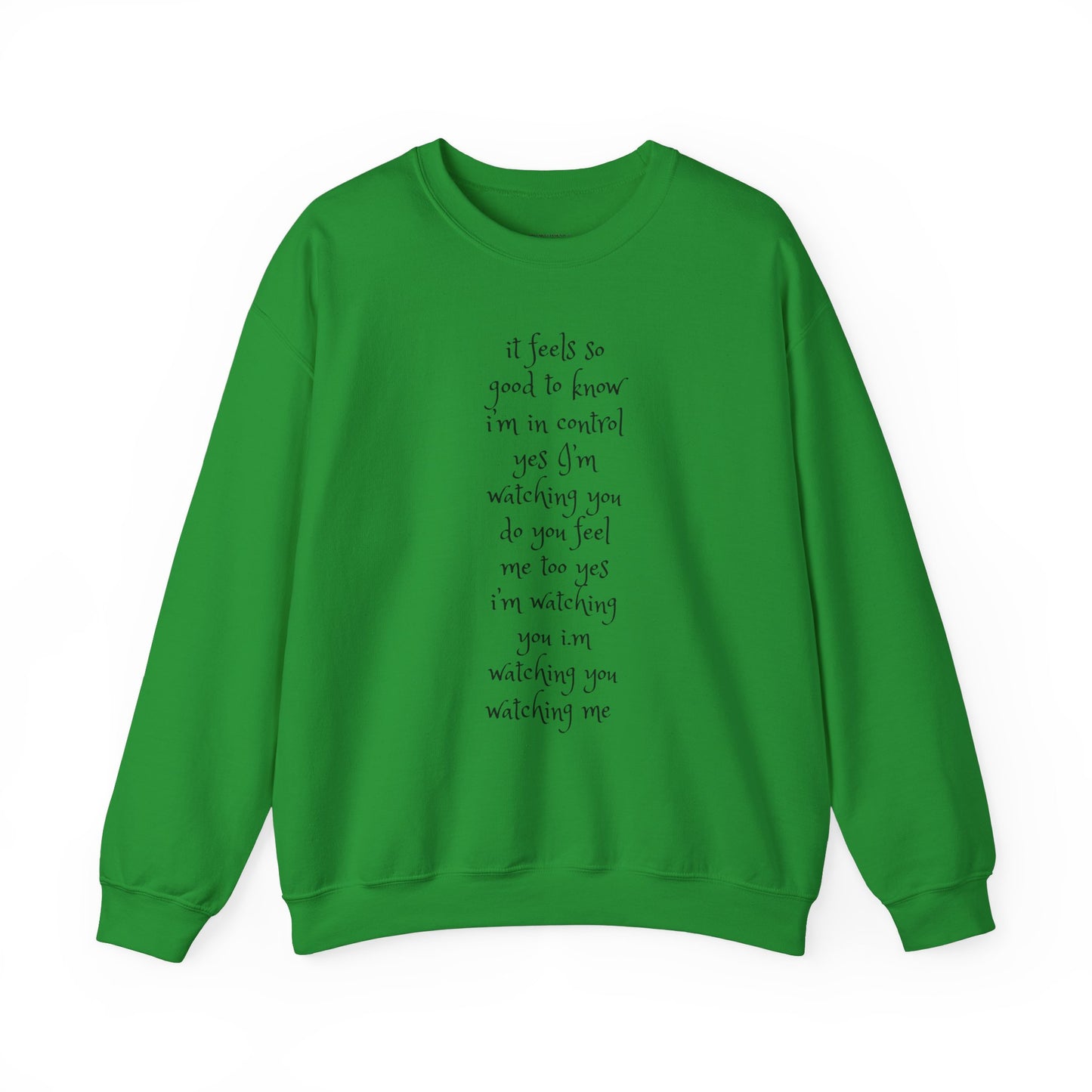 Music Lover Heavy Blend Sweatshirt - I'm Watching You Watching Me Rock Song SHADOO by Empress-E