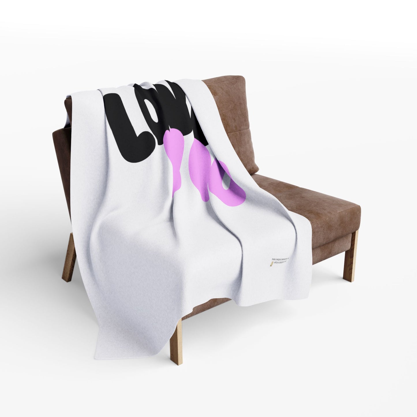 Fleece Blanket - 'Love You' Design