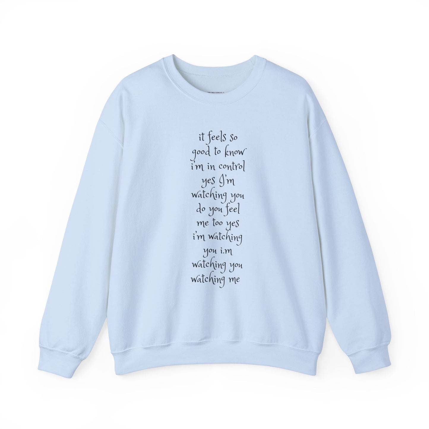 Music Lover Heavy Blend Sweatshirt - I'm Watching You Watching Me Rock Song SHADOO by Empress-E