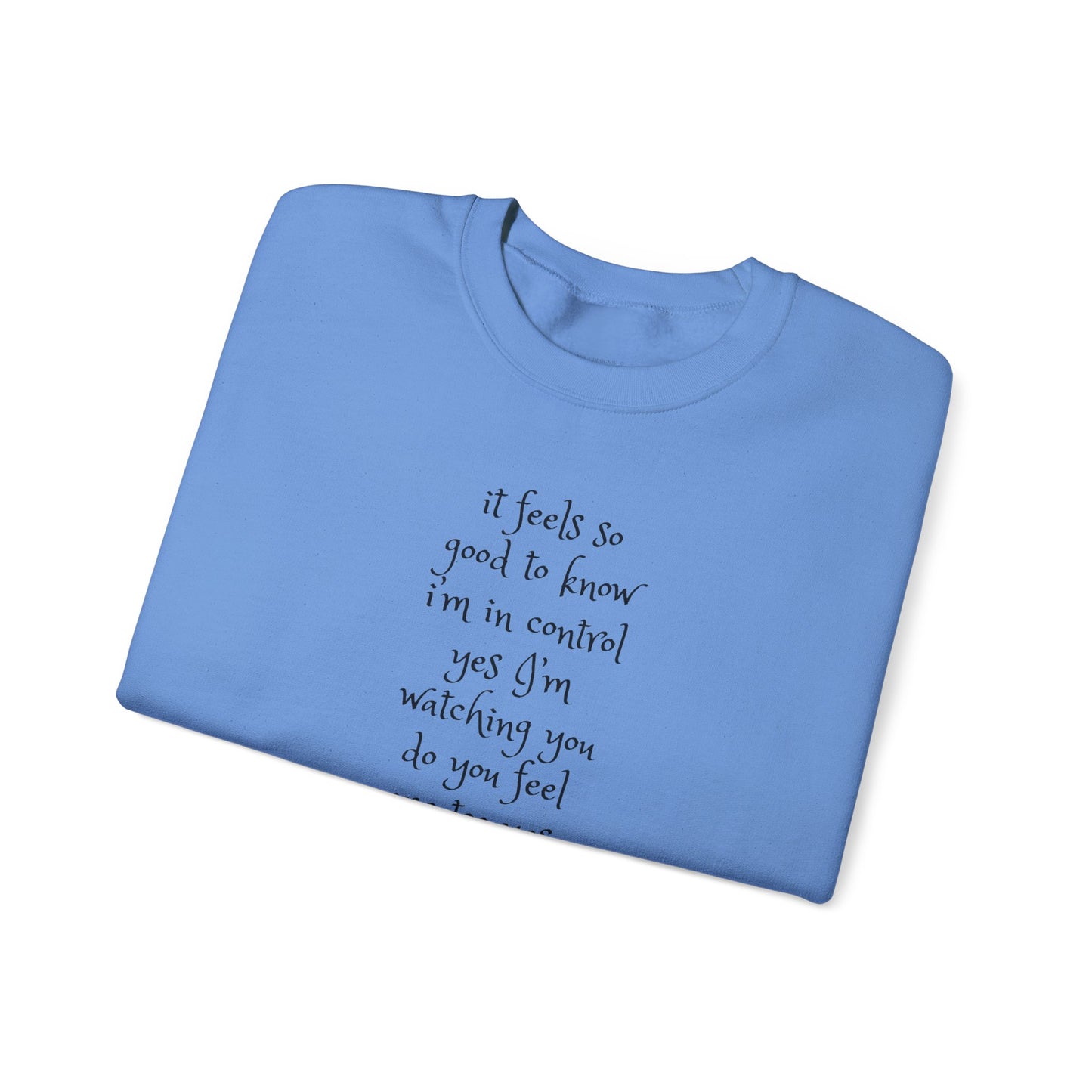 Music Lover Heavy Blend Sweatshirt - I'm Watching You Watching Me Rock Song SHADOO by Empress-E