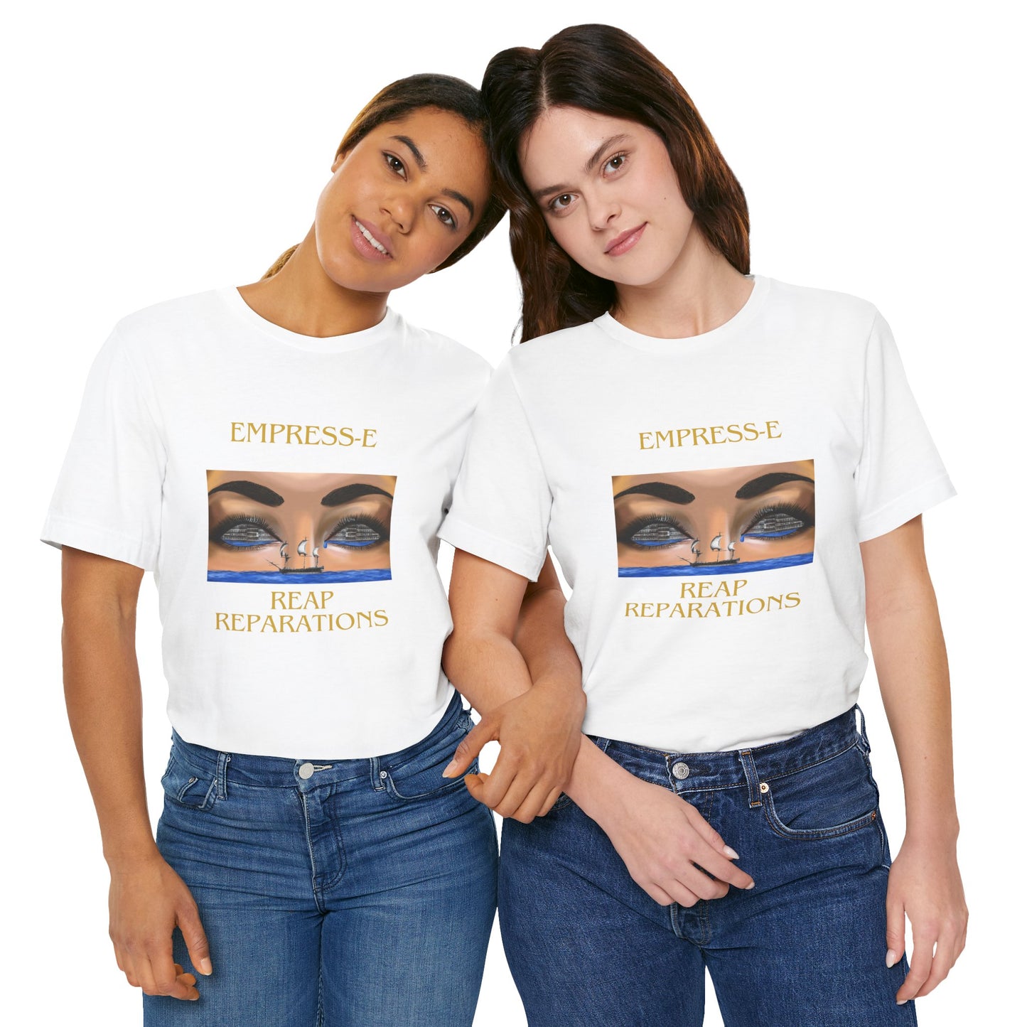 T-Shirt REAP REPARATIONS Crying Eyes Unisex Jersey Short Sleeve Tee