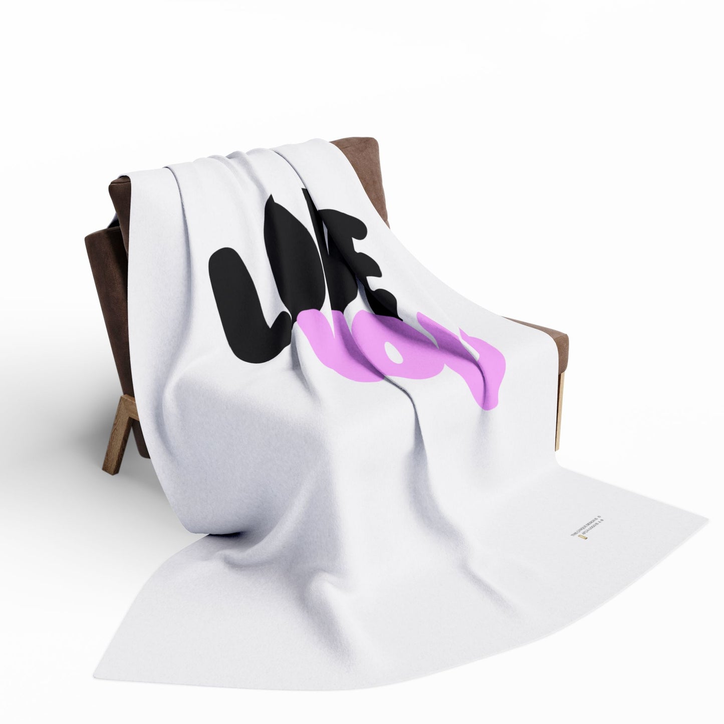Fleece Blanket - 'Love You' Design