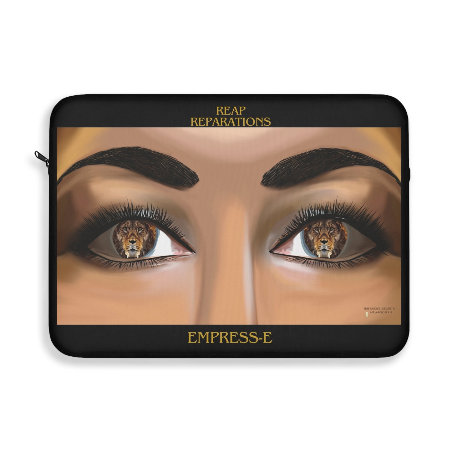 Laptop Sleeve Empress-E Lion Eyes Black History Reap Reparations