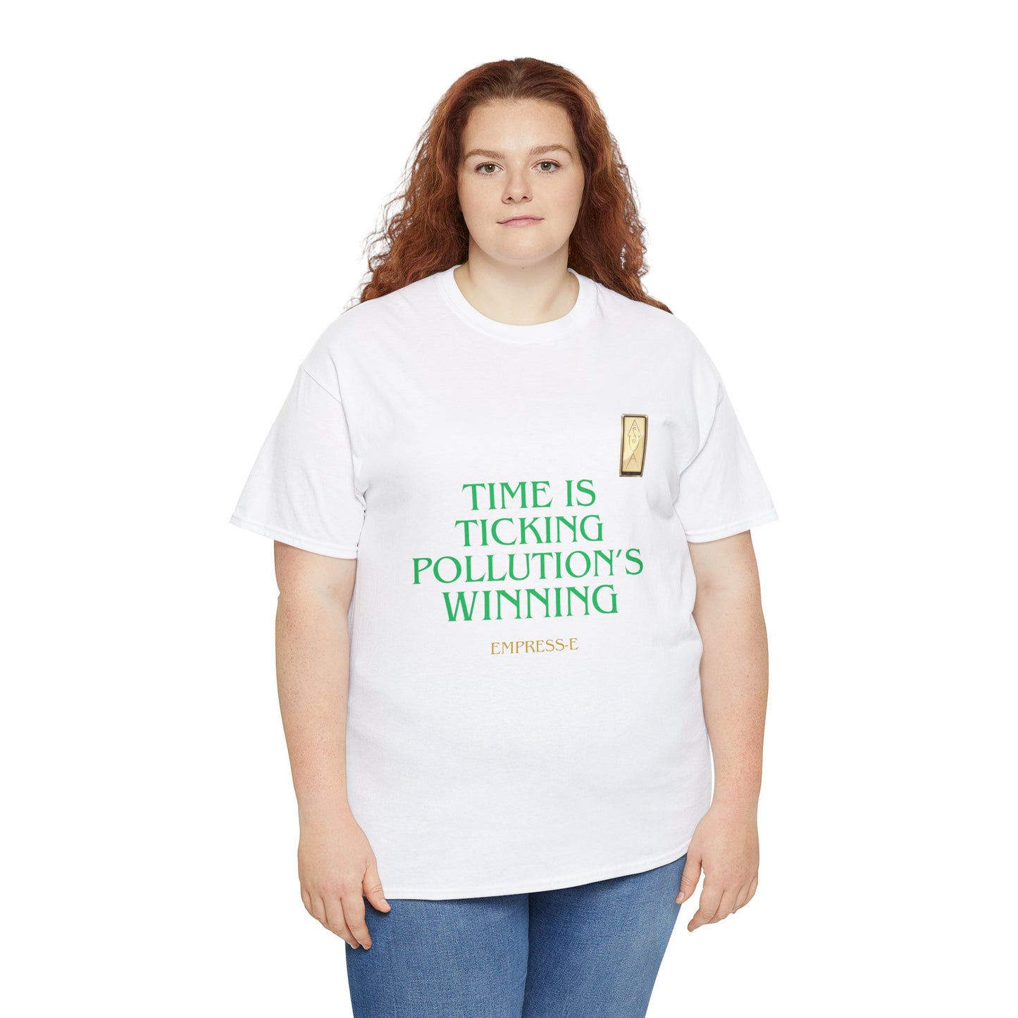 T-Shirt SAVE THE WORLD - GLOBAL WARMING - TIME IS TICKING POLLUTION'S WINNING