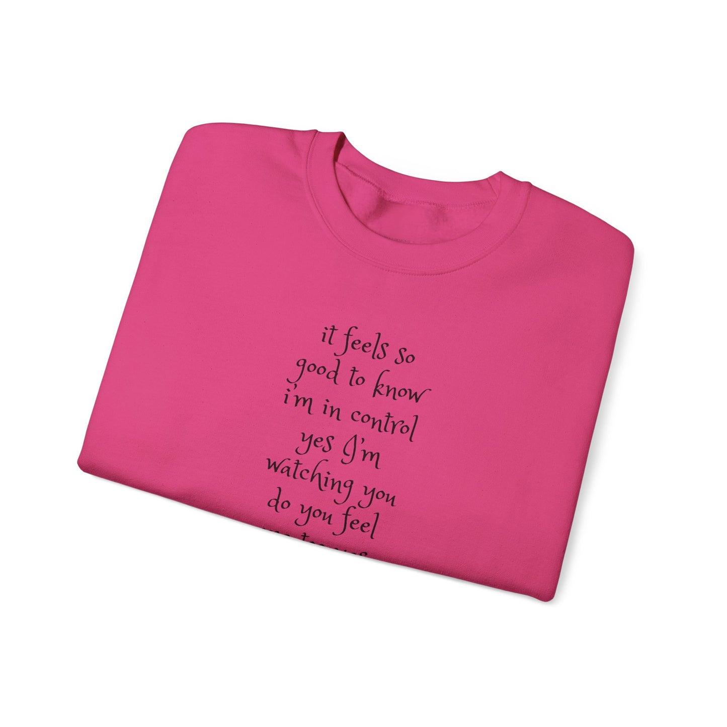 Music Lover Heavy Blend Sweatshirt - I'm Watching You Watching Me Rock Song SHADOO by Empress-E