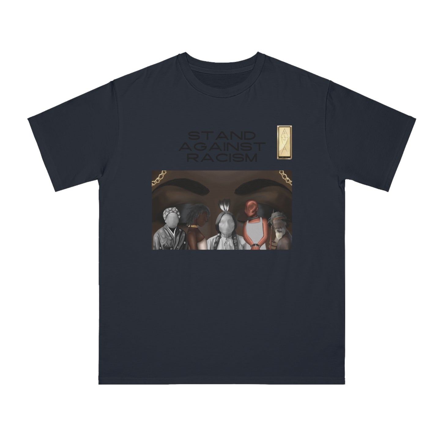 Unisex Organic T-Shirt - Stand Against Racism Graphic Tee