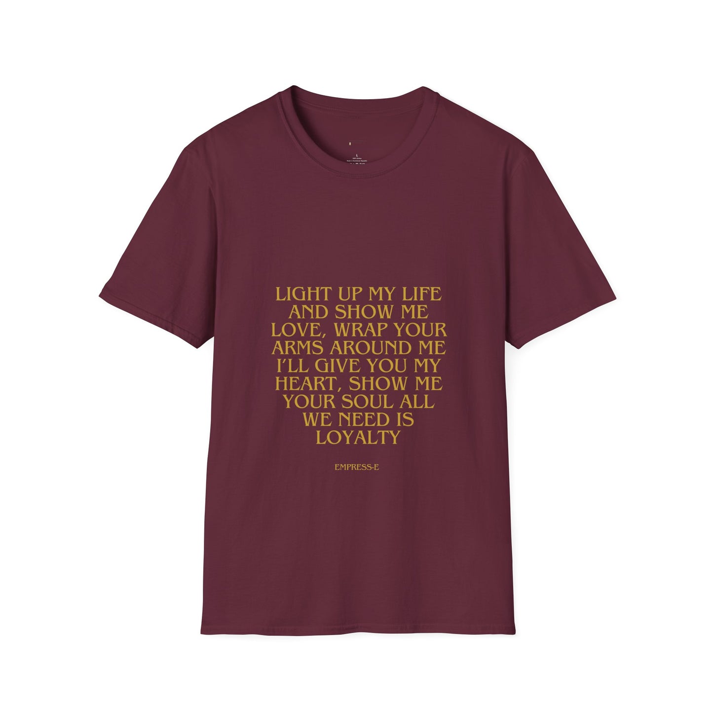 Graphic Tee Live Life and Love Unisex T-Shirt