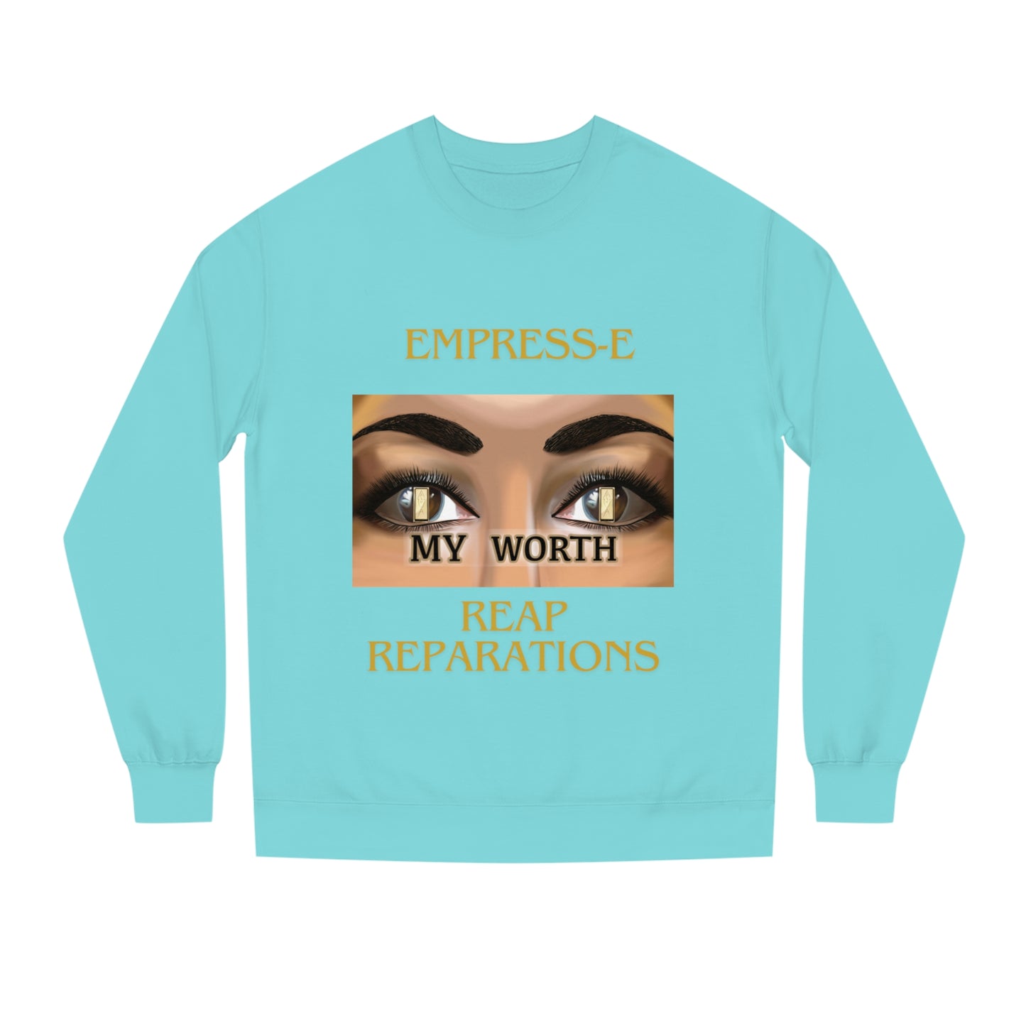 B- History Unisex Crew Neck Sweatshirt - MY WORTH Reparations, African American