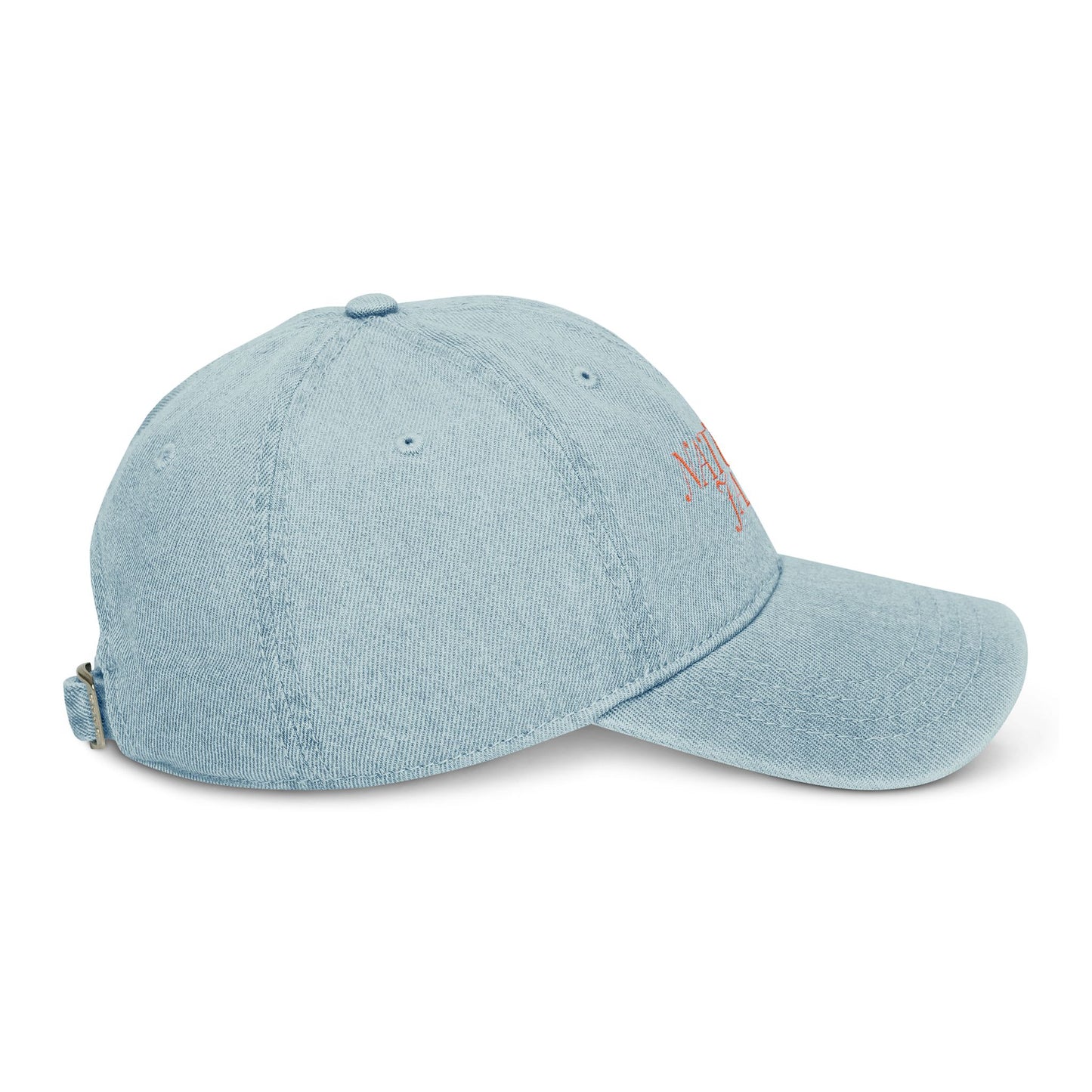 Natural Jazz Embroidered Denim Hat - Casual Unisex Style