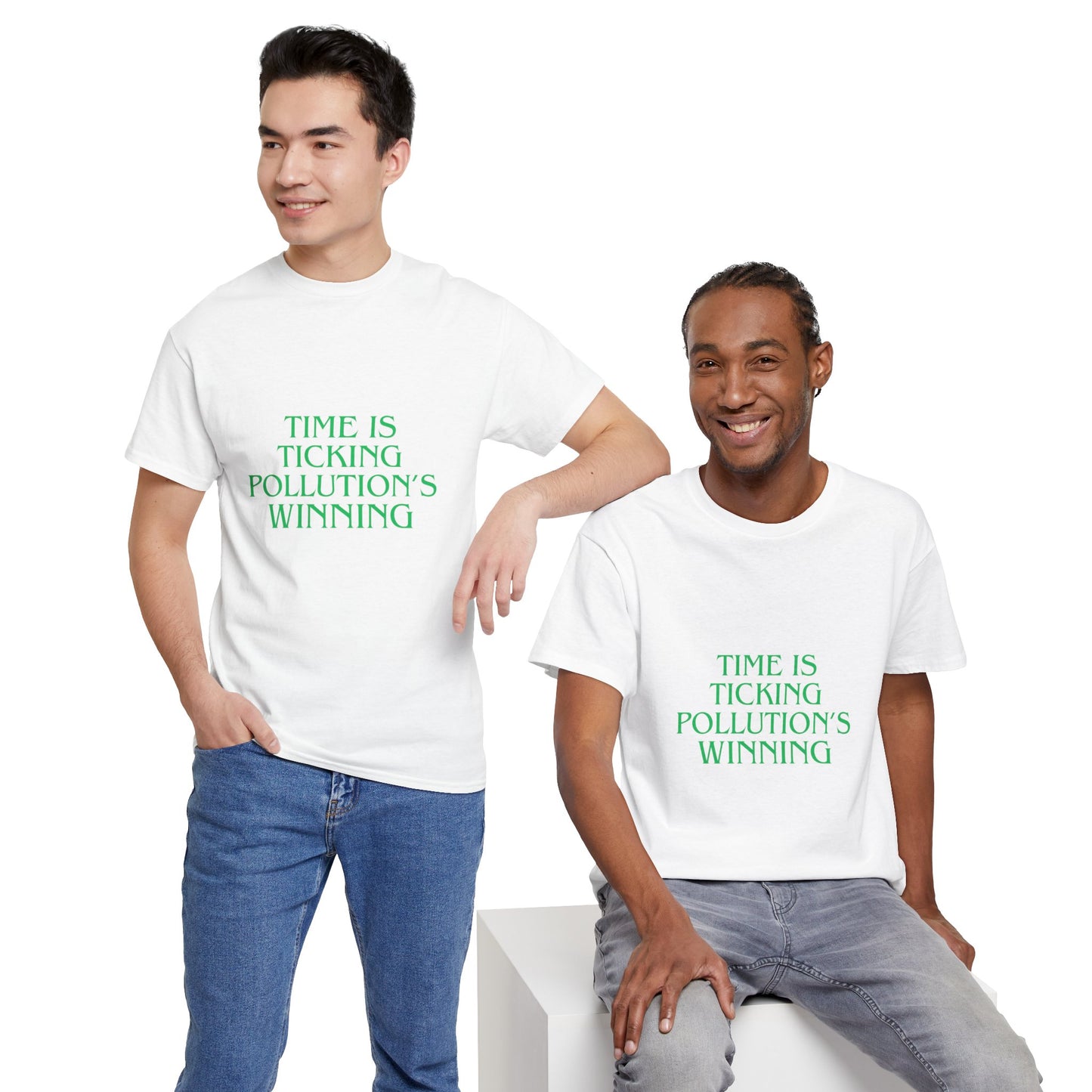 Unisex Heavy Cotton Tee, Time is ticking