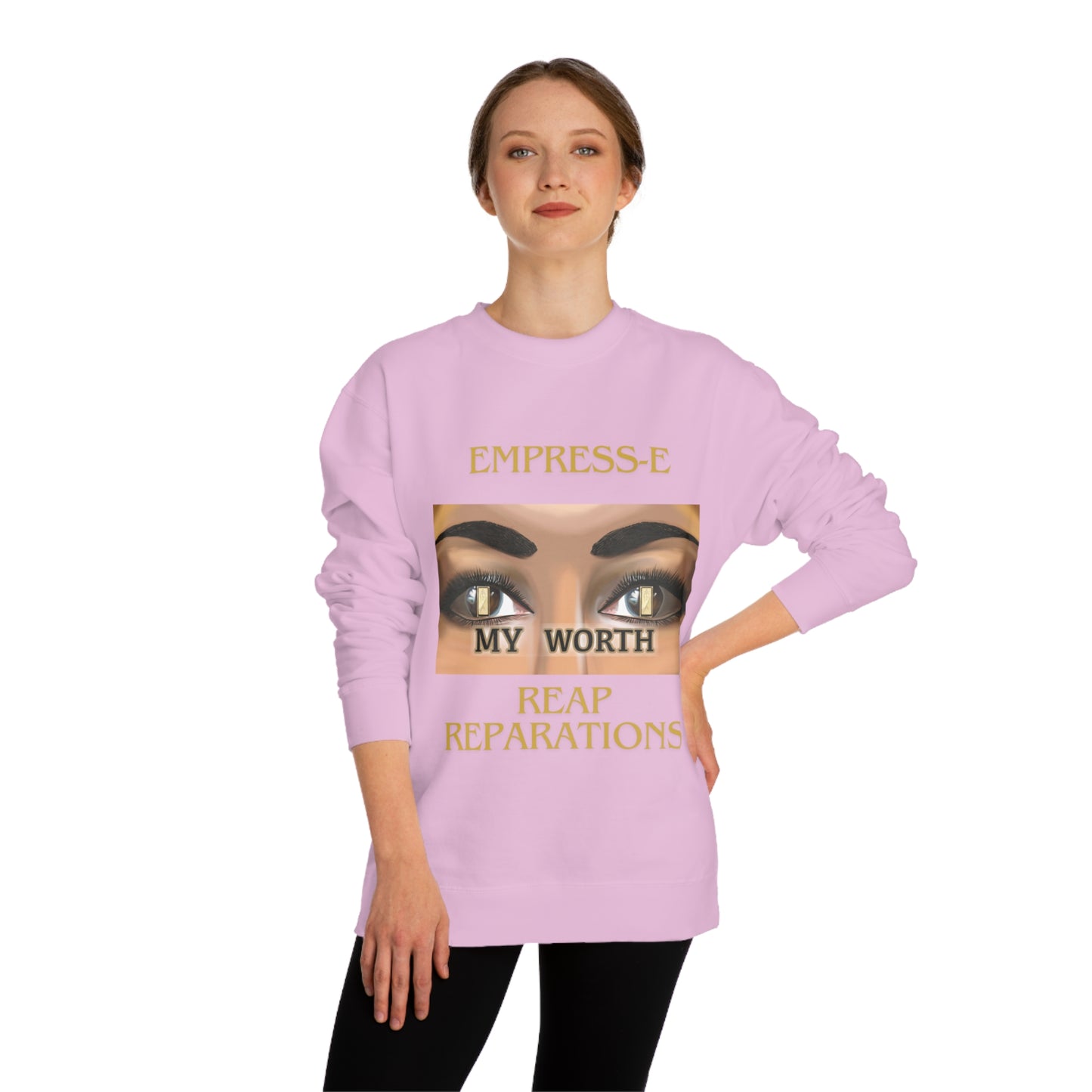 B- History Unisex Crew Neck Sweatshirt - MY WORTH Reparations, African American