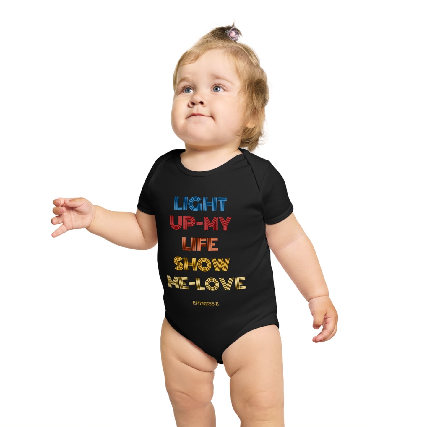 Short Sleeve Baby Bodysuit : LIVE LIFE LOVE