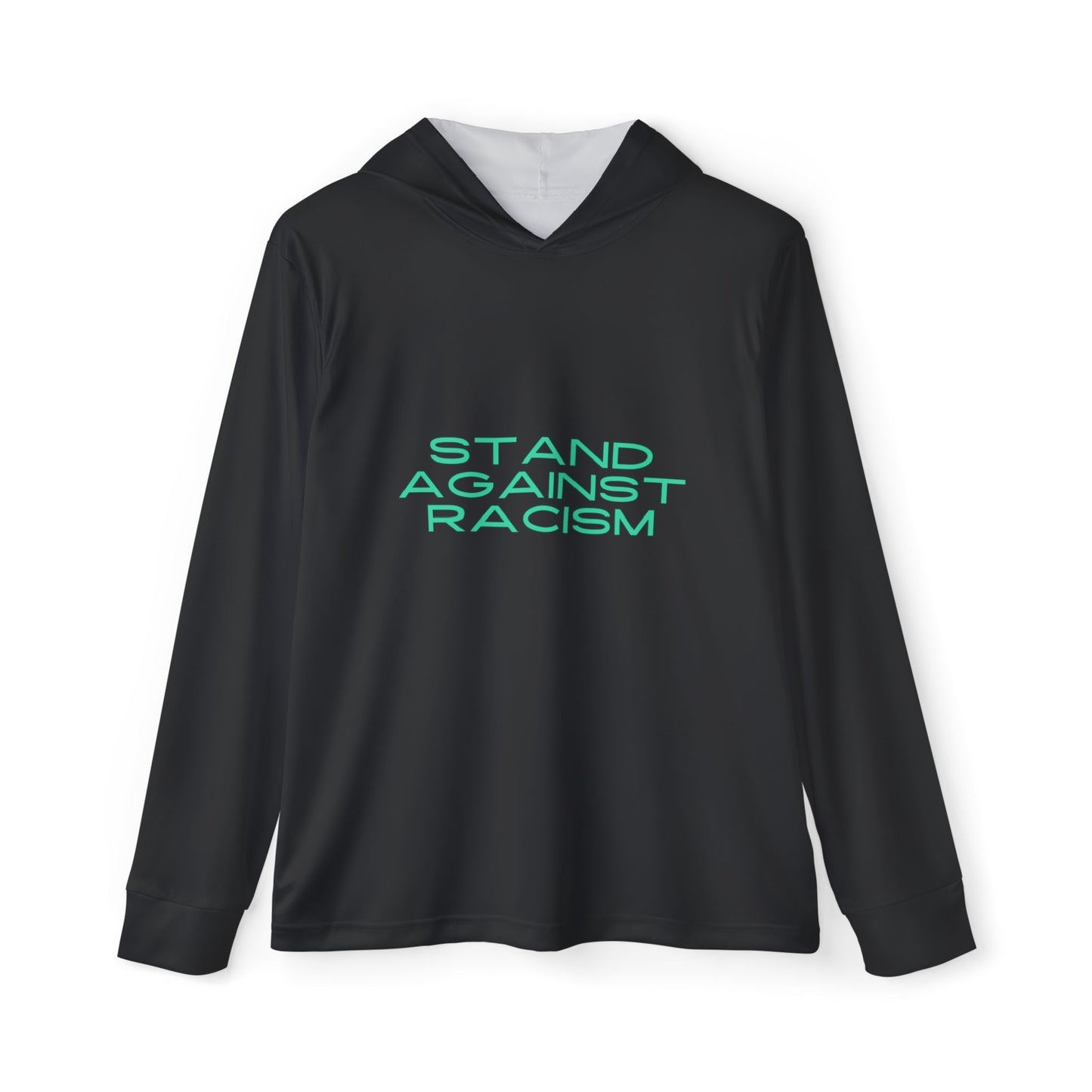 Men's Sports Warmup Hoodie (AOP) STAND AGANST RACISM