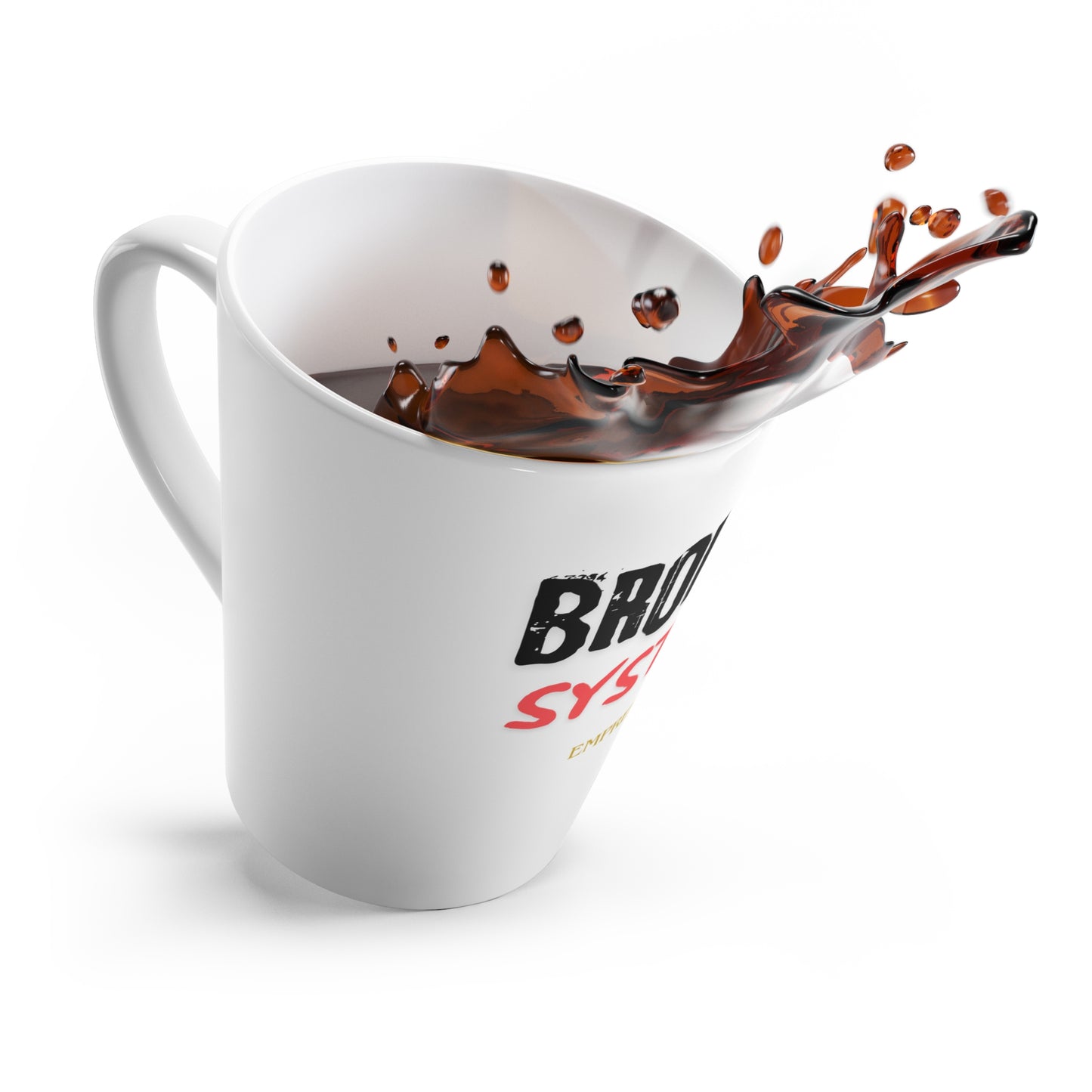 Latte Mug with BROKEN SYSTEM