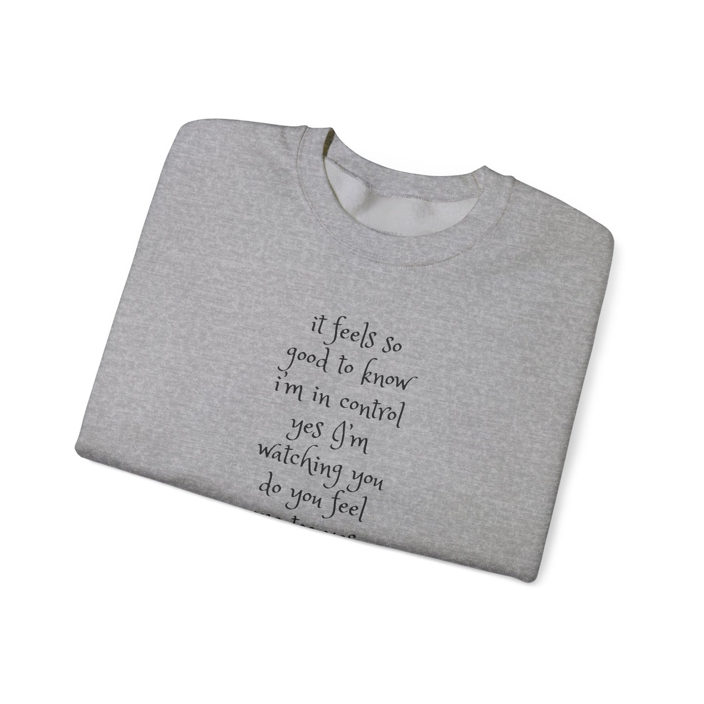 Music Lover Heavy Blend Sweatshirt - I'm Watching You Watching Me Rock Song SHADOO by Empress-E