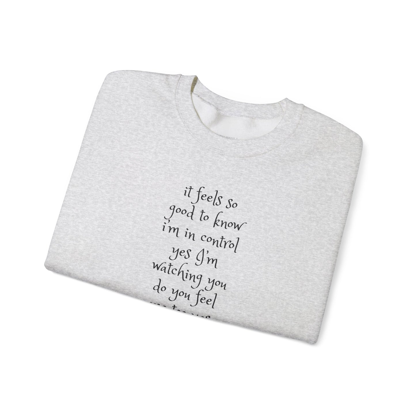 Music Lover Heavy Blend Sweatshirt - I'm Watching You Watching Me Rock Song SHADOO by Empress-E