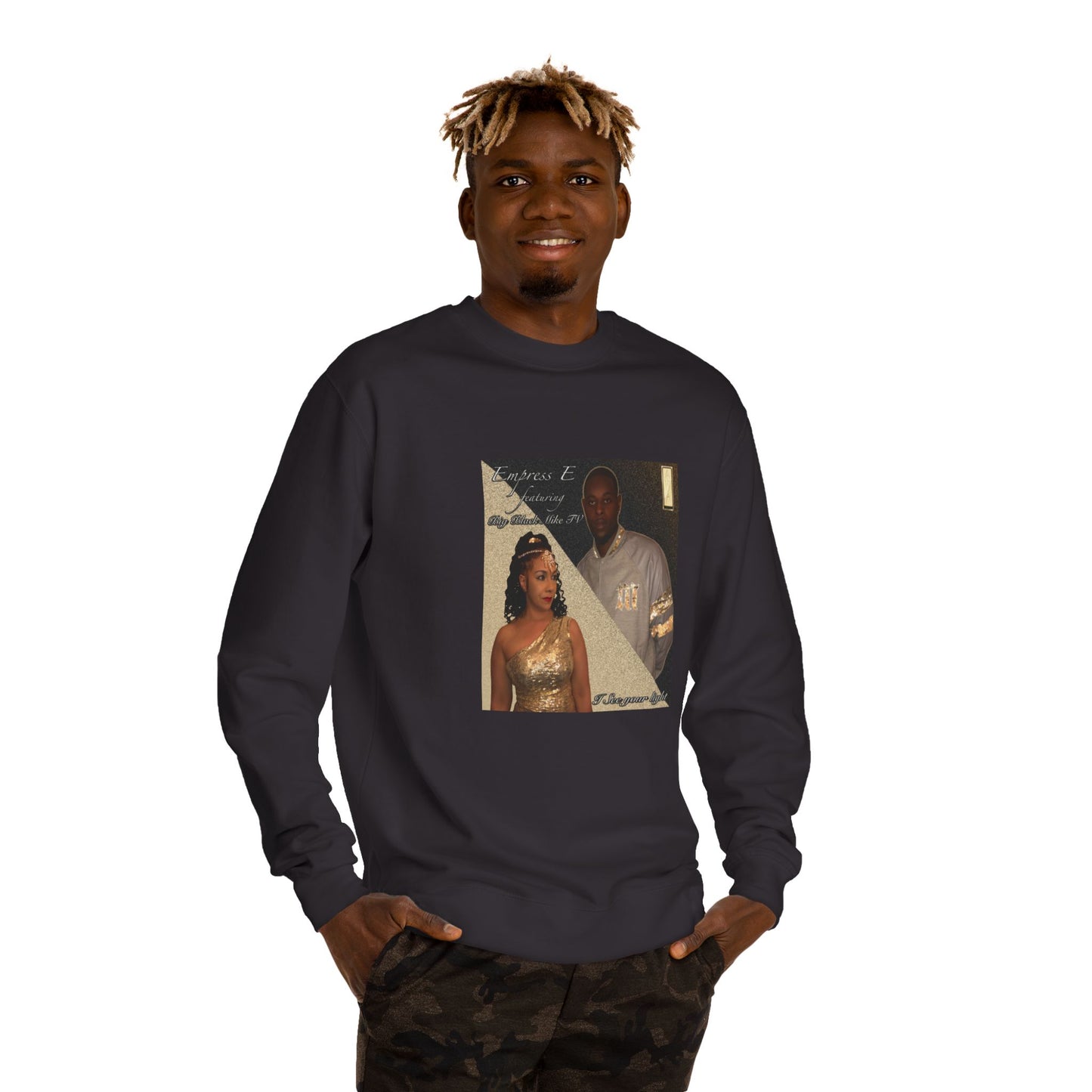 Music Inspired Unisex Sweatshirt - I SEE YOUR LIGHT by EMPRESS-E & BIGBLACKMIKETV