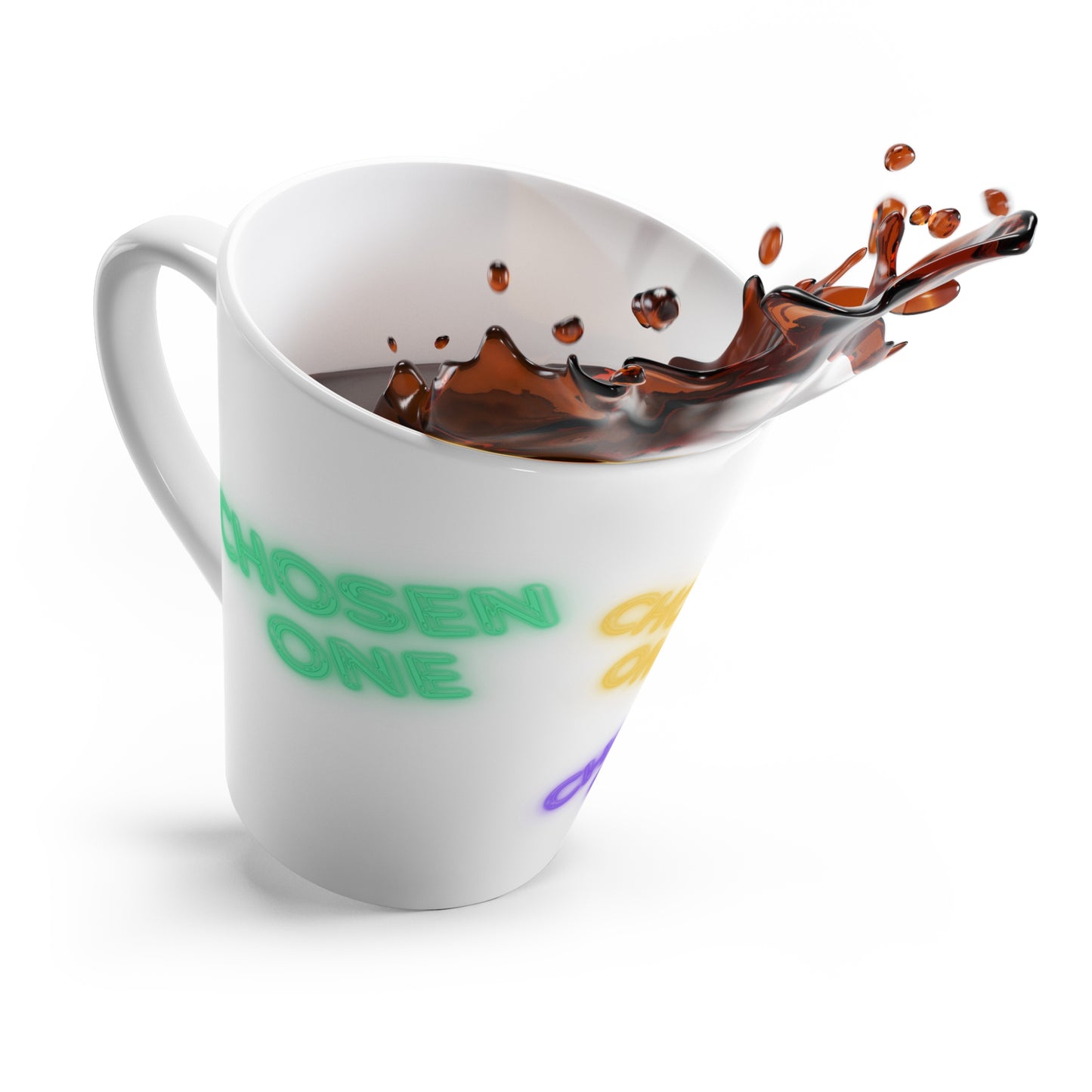 Chosen One Neon Latte Mug - Unique Gift for Coffee Lovers