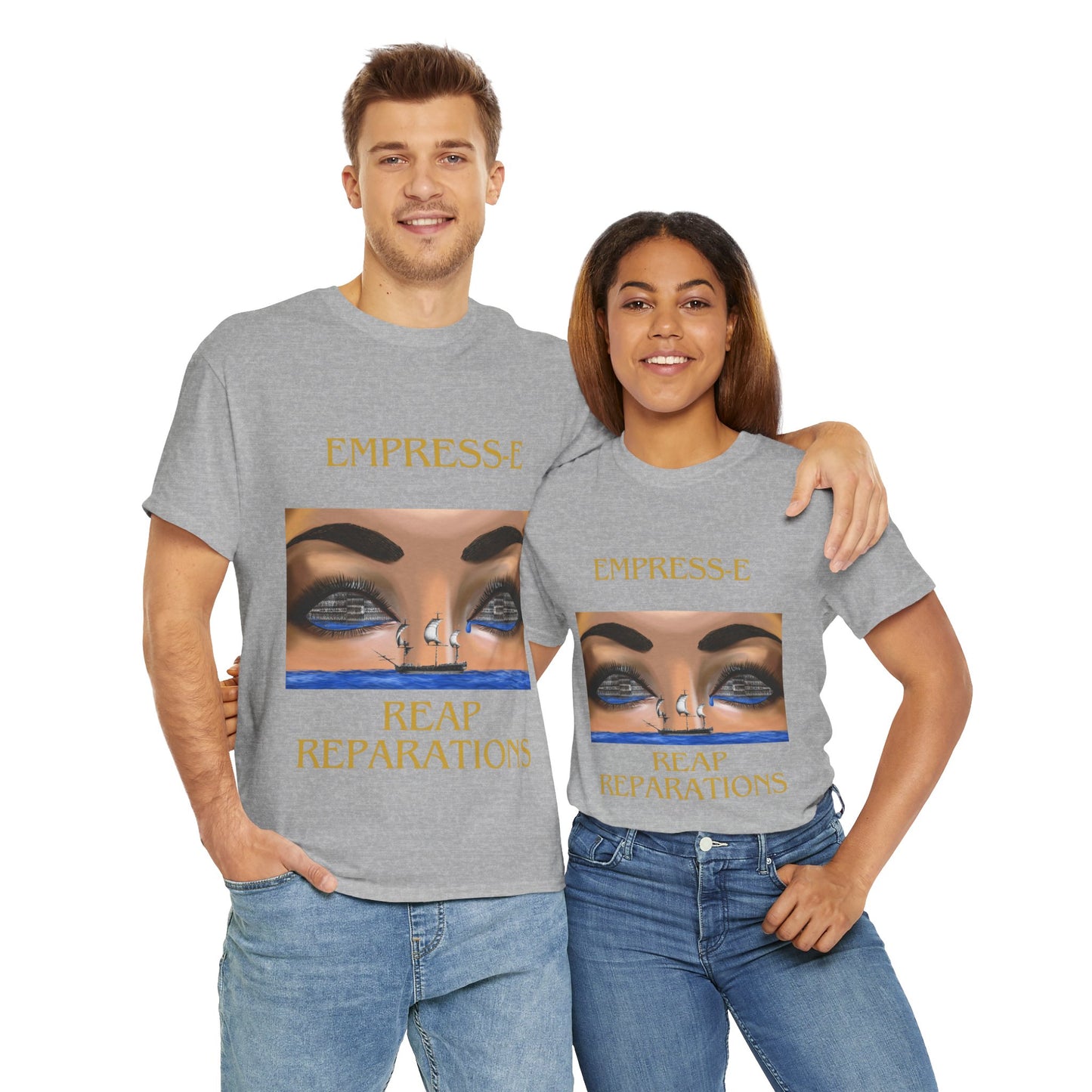 T-Shirt REAP REPARATIONS slave ships eyes black history