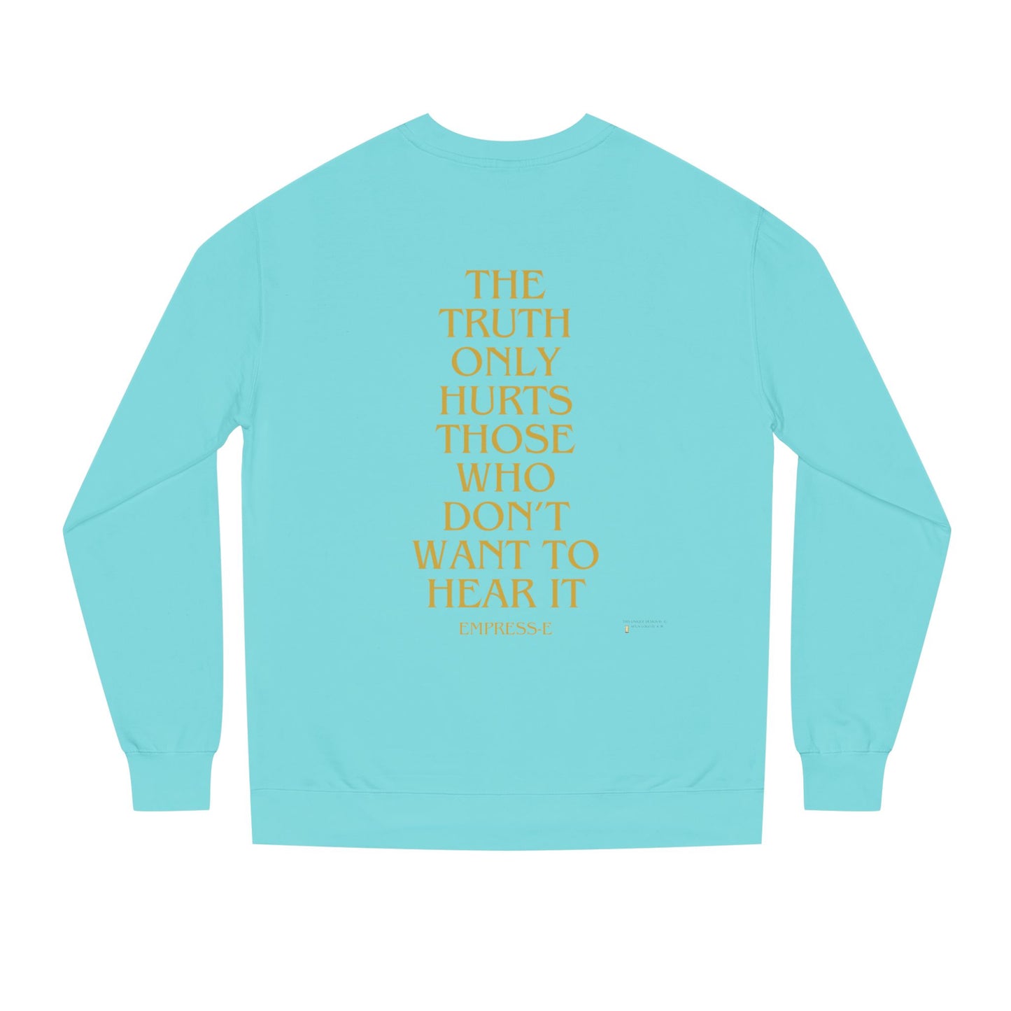 Crew Neck Sweatshirt - Cotton Field Beautiful Eyes Black History