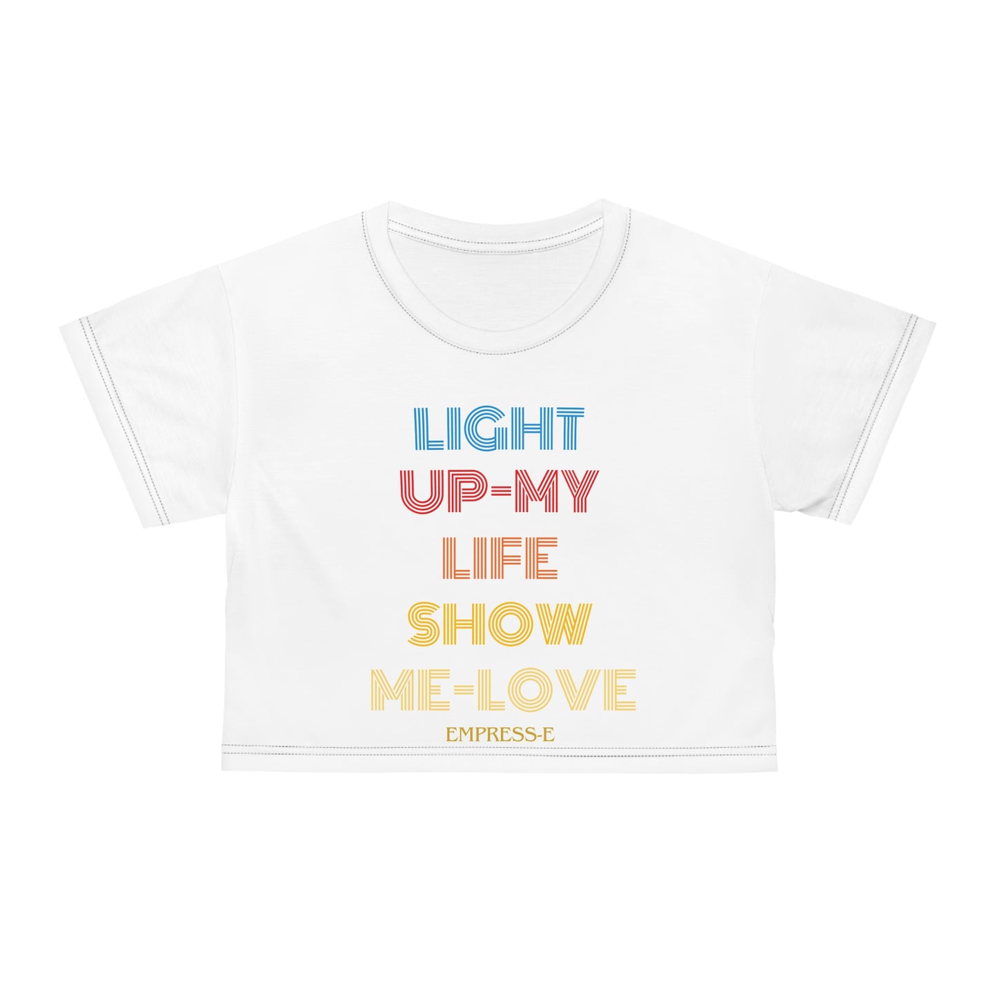 Crop Tee (AOP) light up my life EMPRESS-E