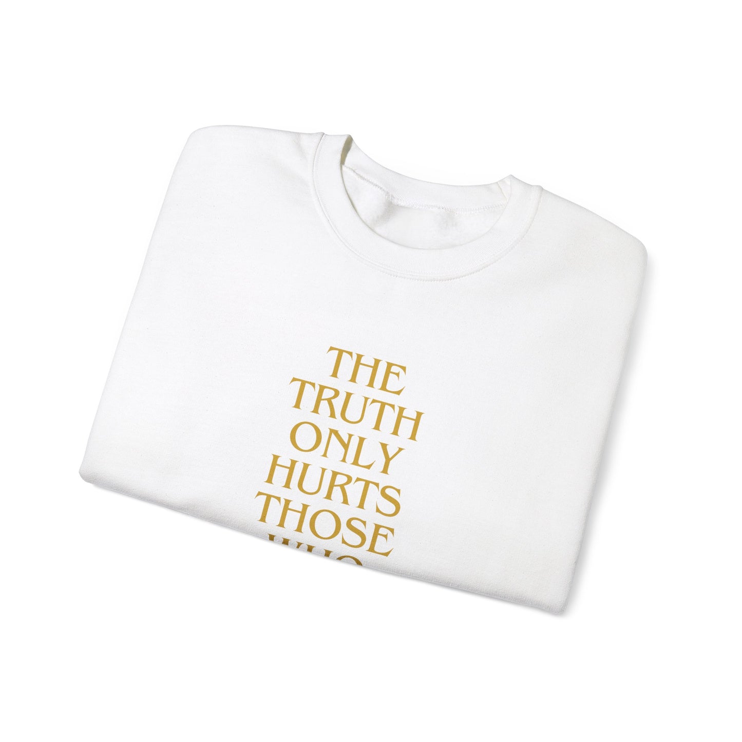 THE TRUTH Heavy Blend Sweatshirt, Unisex Crewneck Jumper for Fans of Honesty, Comfortable Pullover for Casual Wear,