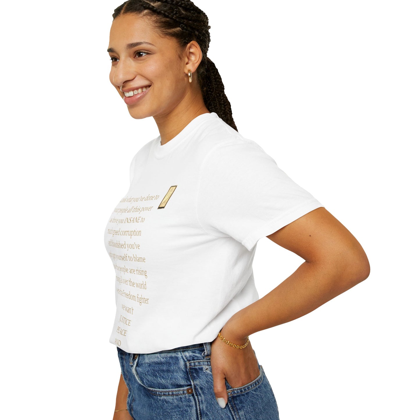 Unisex Garment-Dyed T-shirt - LOOK what you've done-BROKEN SYSTEM