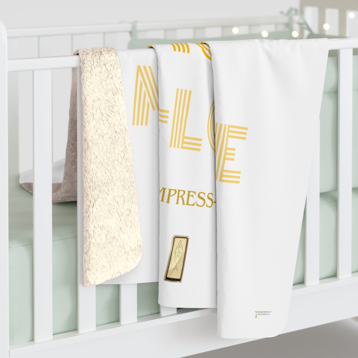 Sherpa Fleece Blanket - LIGHT up my LIFE, Cozy Throw, Soft Bedding, Warm Cover,
