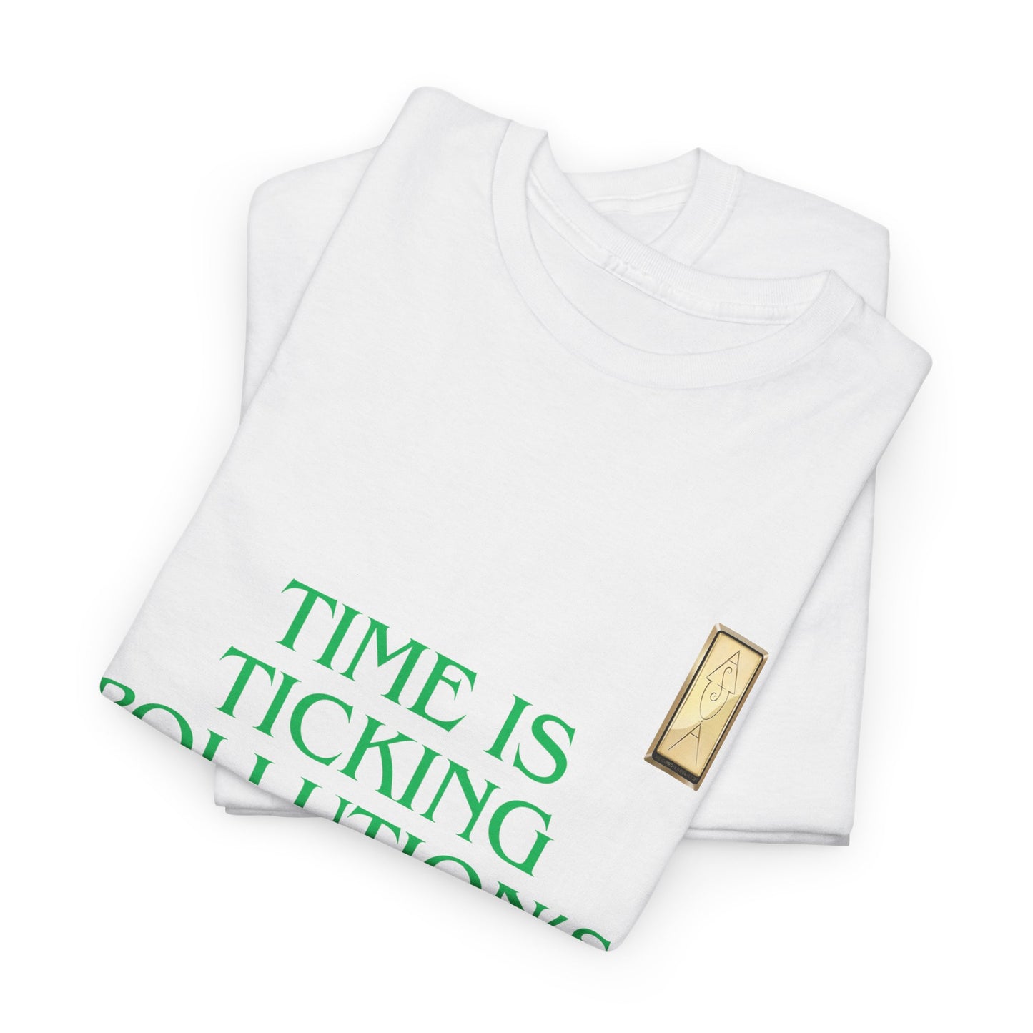 T-Shirt SAVE THE WORLD - GLOBAL WARMING - TIME IS TICKING POLLUTION'S WINNING