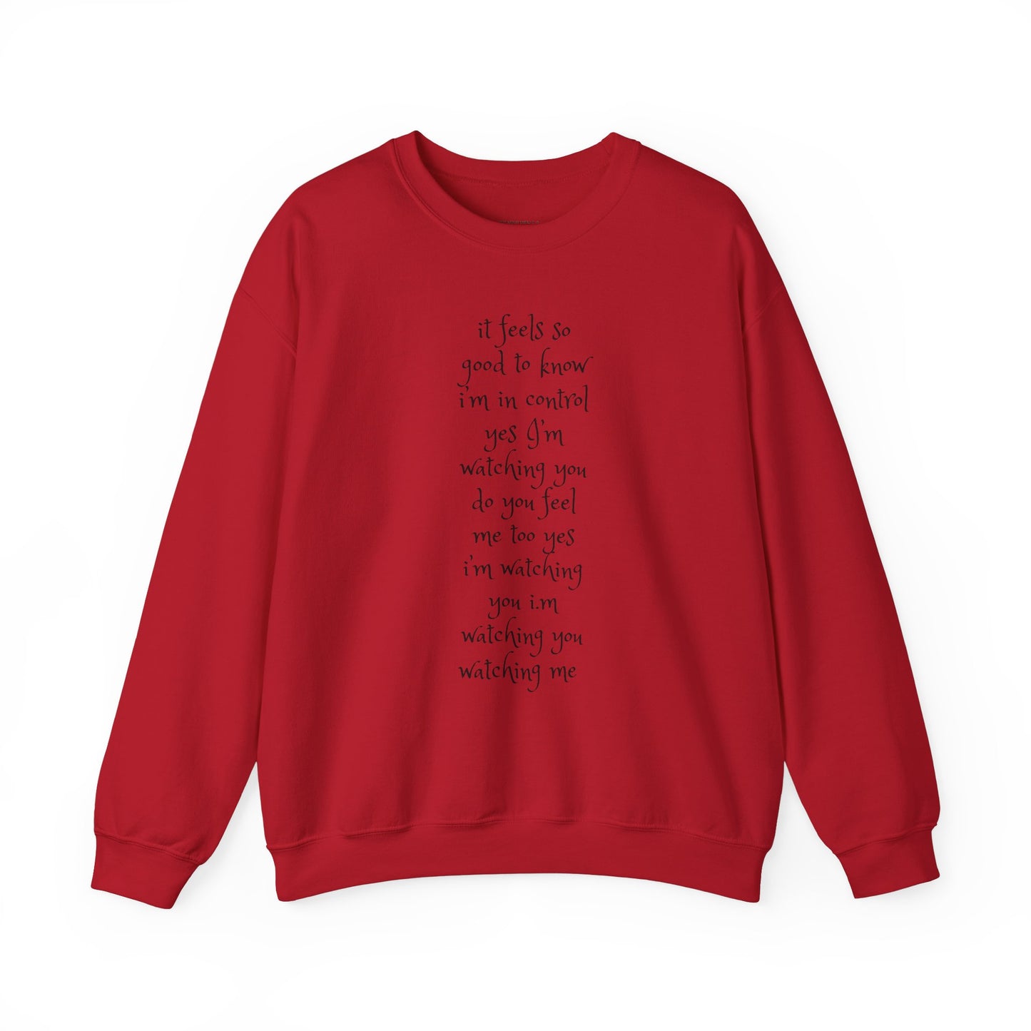 Music Lover Heavy Blend Sweatshirt - I'm Watching You Watching Me Rock Song SHADOO by Empress-E