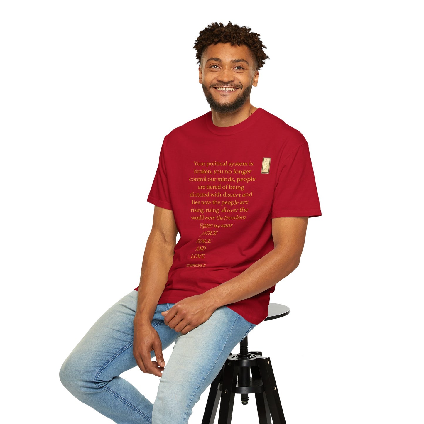 Unisex Garment-Dyed T-shirt- Your political system is broken