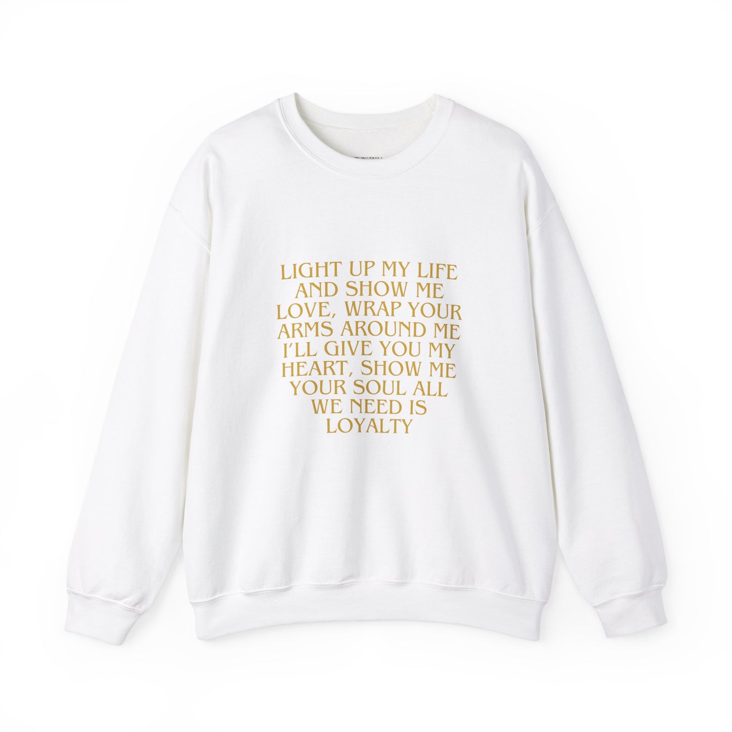 Love Light Unisex Sweatshirt - Romantic Gift, Couples Matching, Valentine's Day Shirt, Heartbeat Pullover, Cozy Jumper