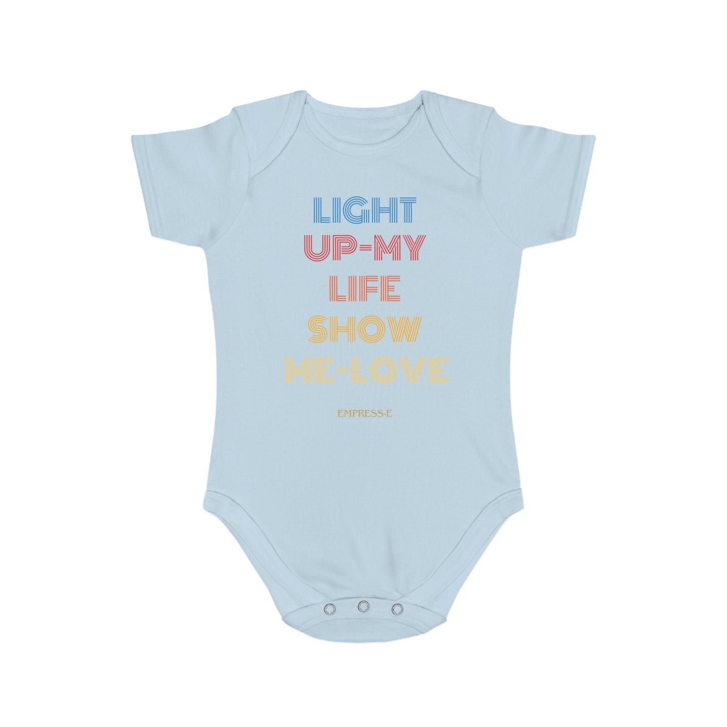 Short Sleeve Baby Bodysuit : LIVE LIFE LOVE