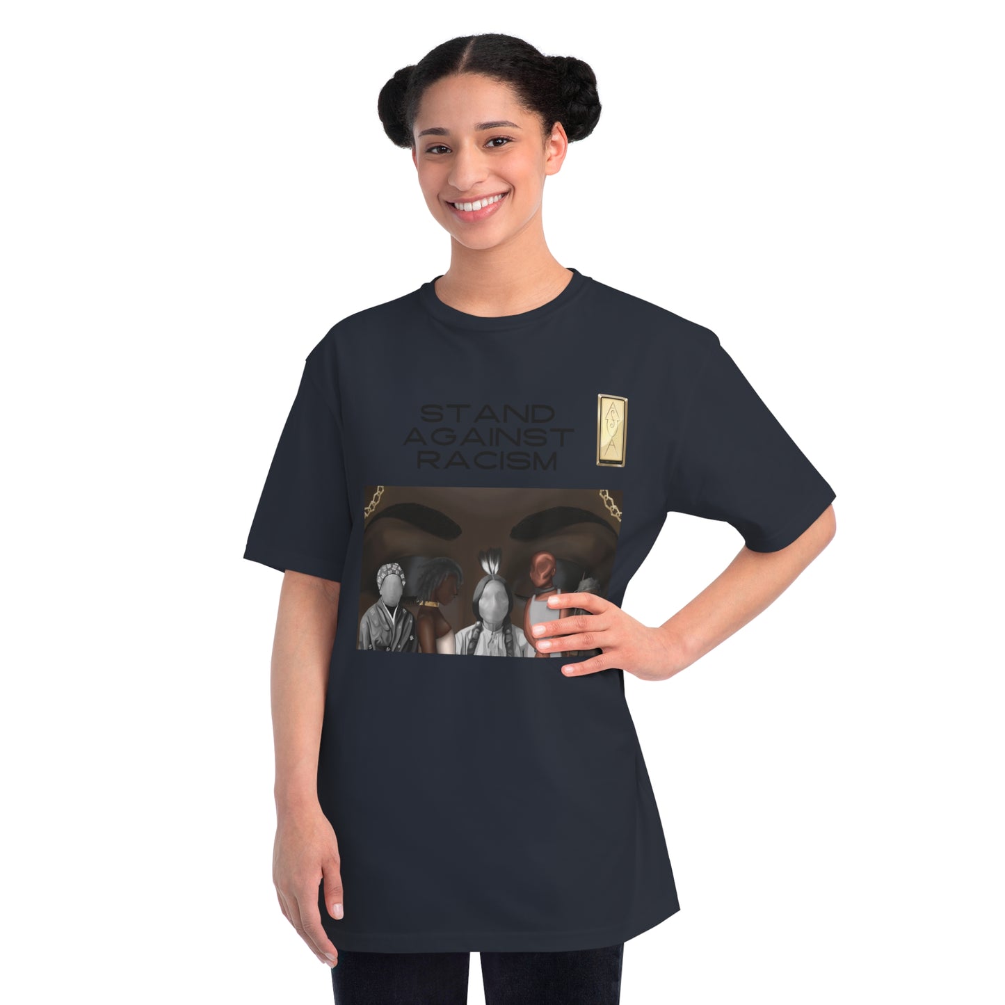 Unisex Organic T-Shirt - Stand Against Racism Graphic Tee