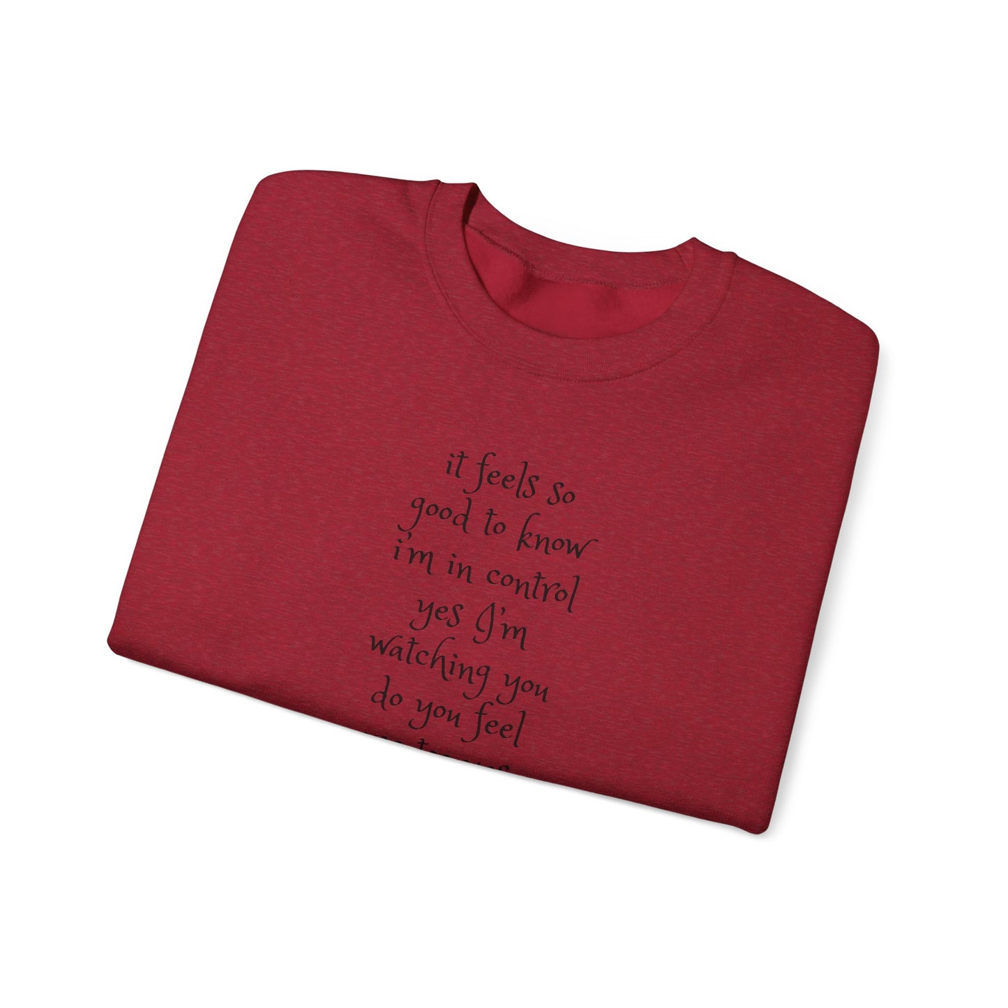 Music Lover Heavy Blend Sweatshirt - I'm Watching You Watching Me Rock Song SHADOO by Empress-E