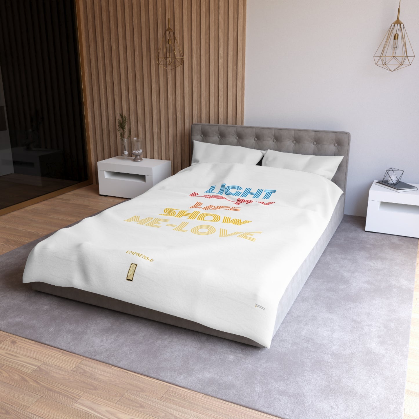 Duvet Cover - Light Up My Life show me love