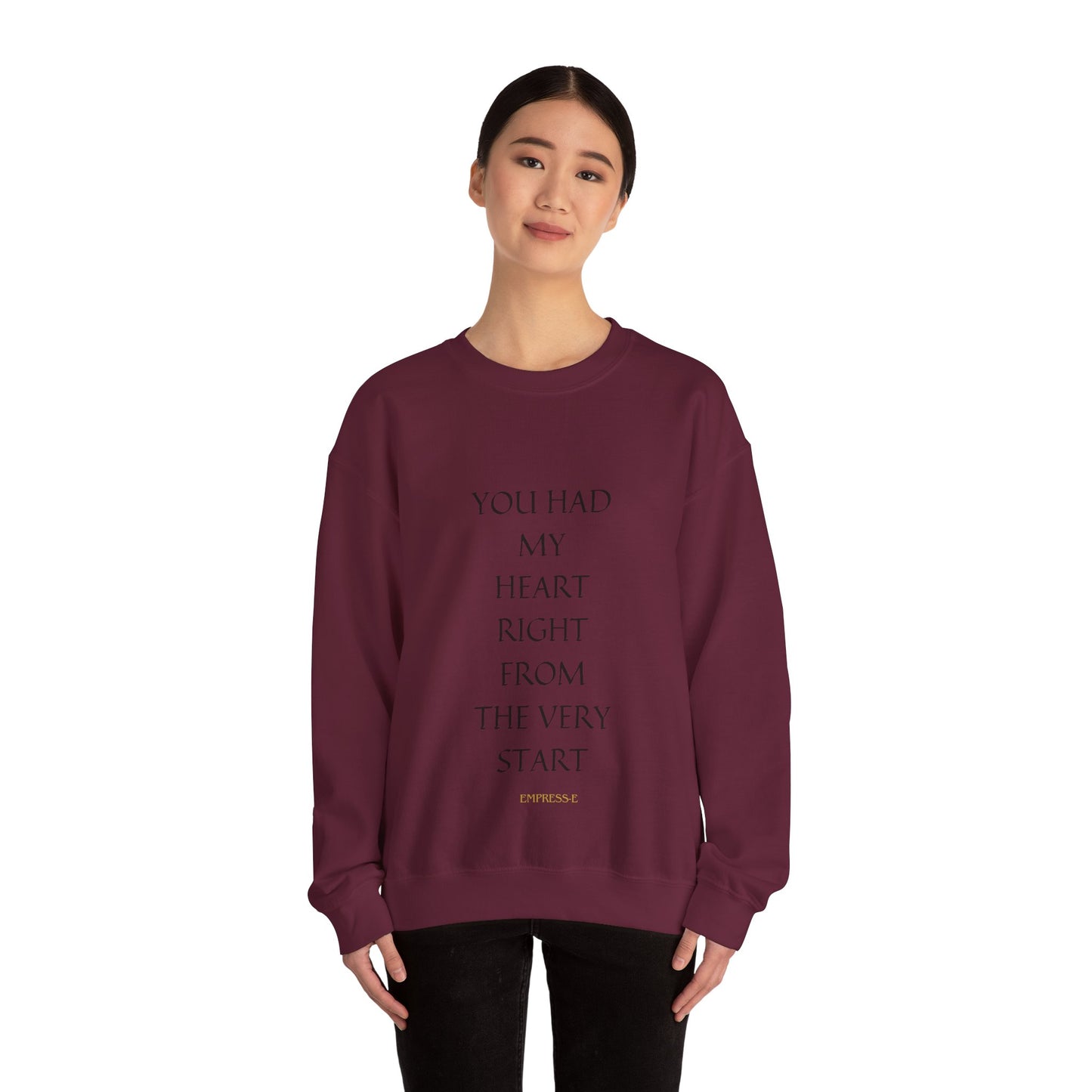 Soulmate Unisex Sweatshirt - You Had My Heart From the Start