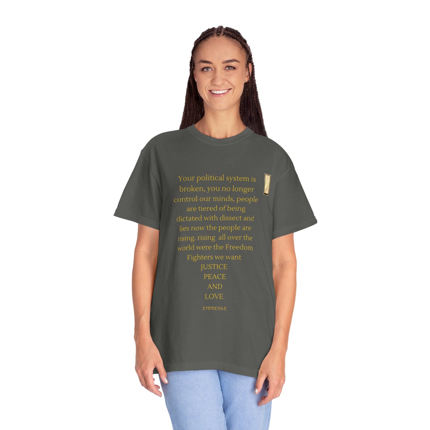 Unisex Garment-Dyed T-shirt- Your political system is broken