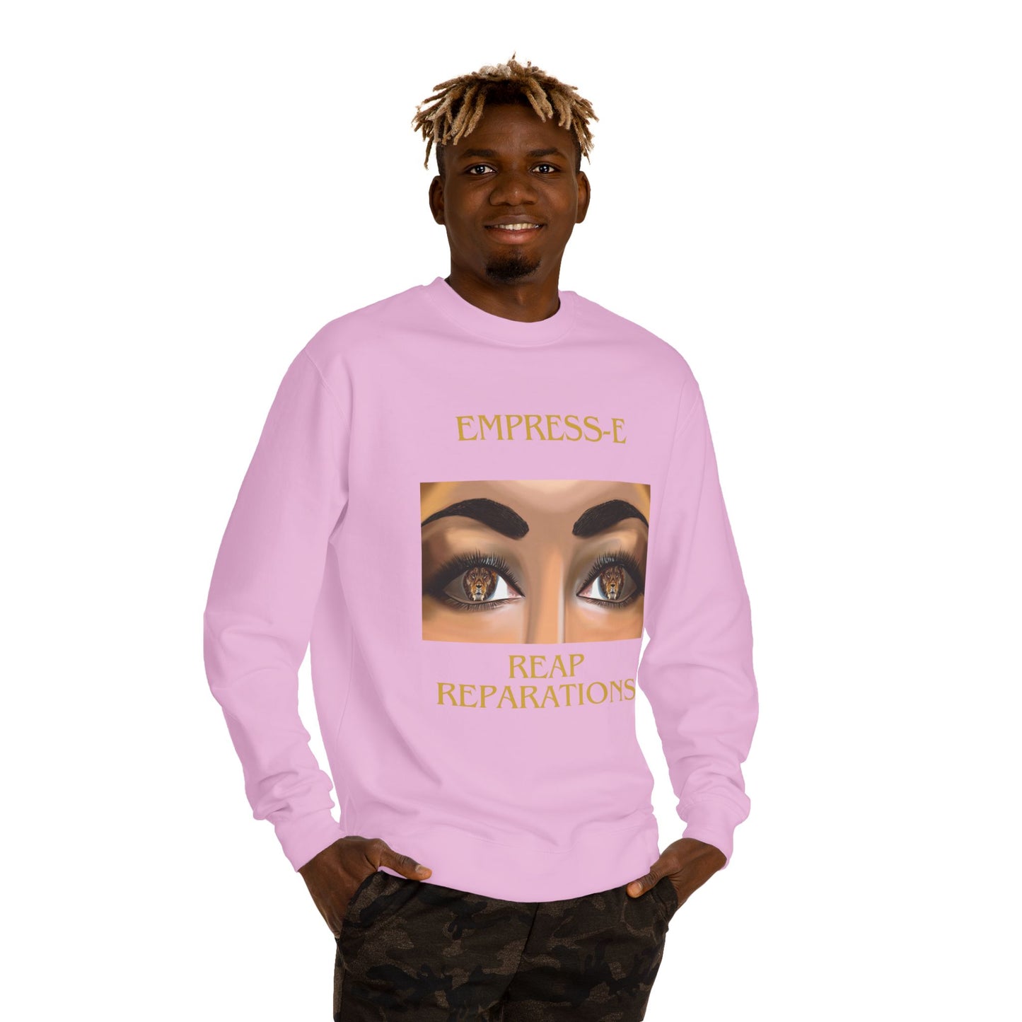 Empress-E Unisex Sweatshirt - Strong like a lion Reap Reparations black history