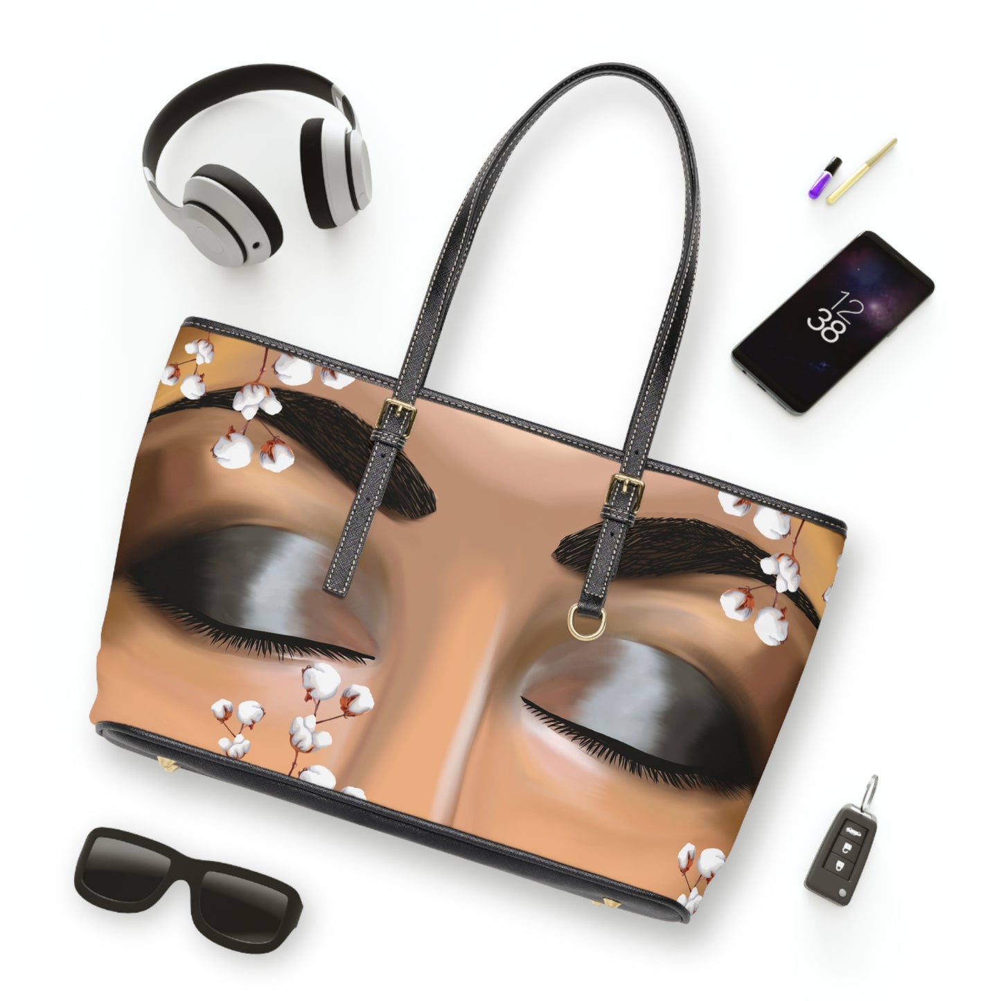 Shoulder Bag EMPRESS-E Cotton Eyes Black History