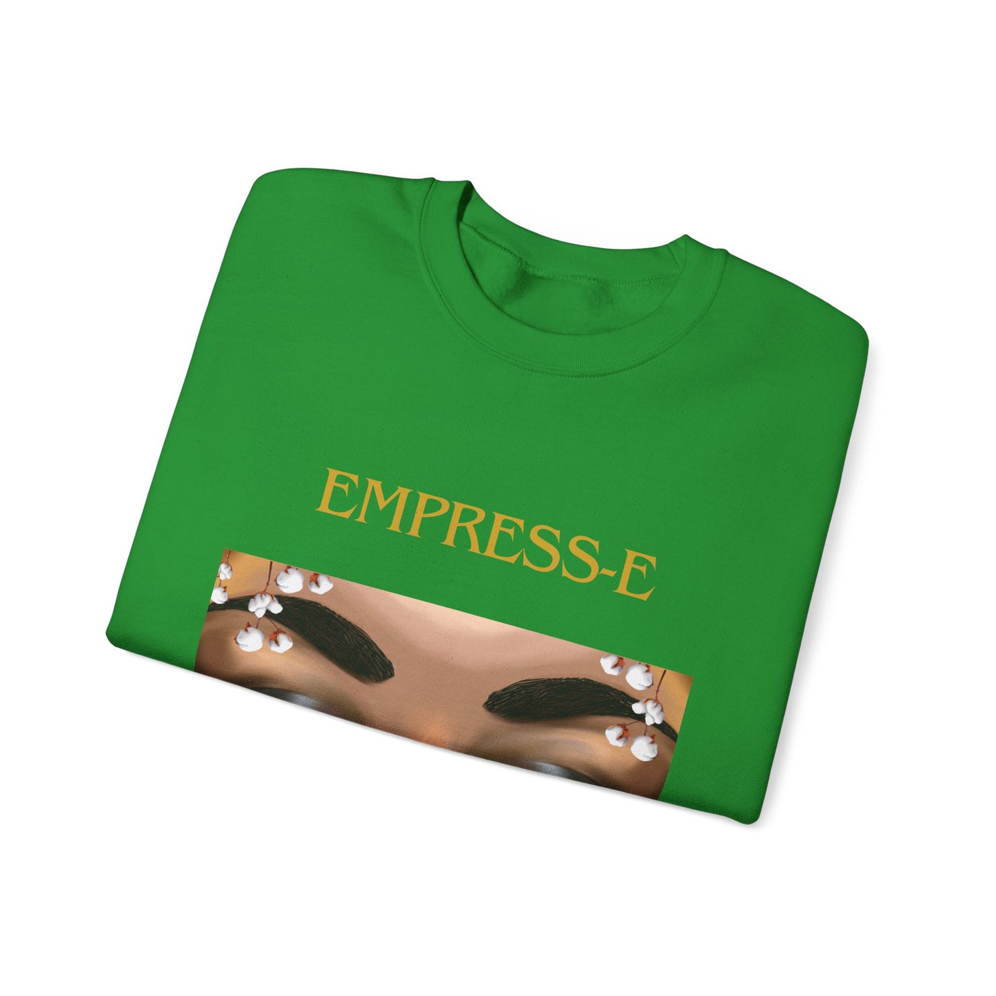 Unisex Heavy Blend™ Crewneck Sweatshirt. : EMPRESS-E. COTTON FIELD.