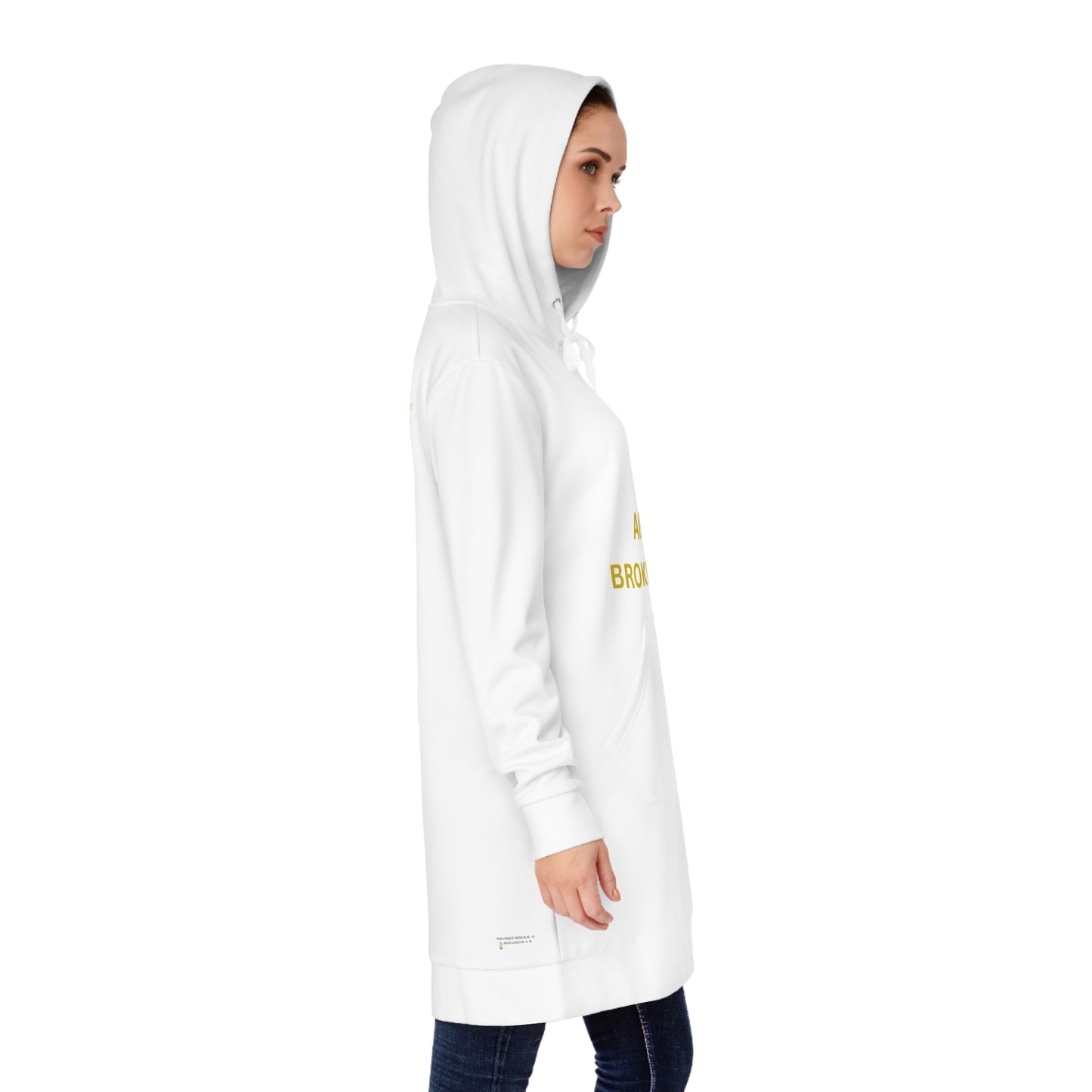 Women's Hoodie Dress with JUST ANOTHER BROKEN SYSTEM song by EMPRESS-E