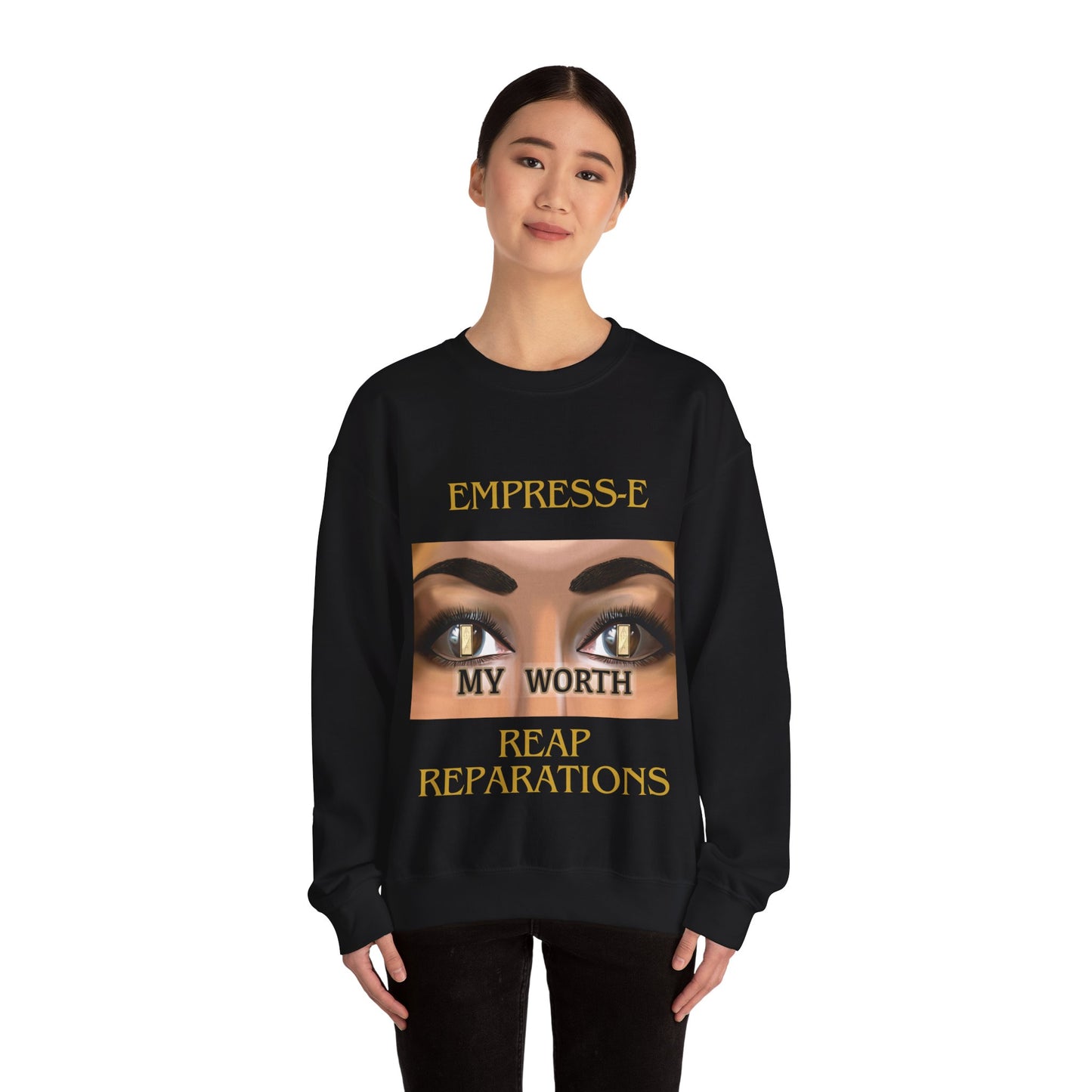 Unisex Heavy Blend™ Crewneck Sweatshirt : EMPRESS-E MY WORTH