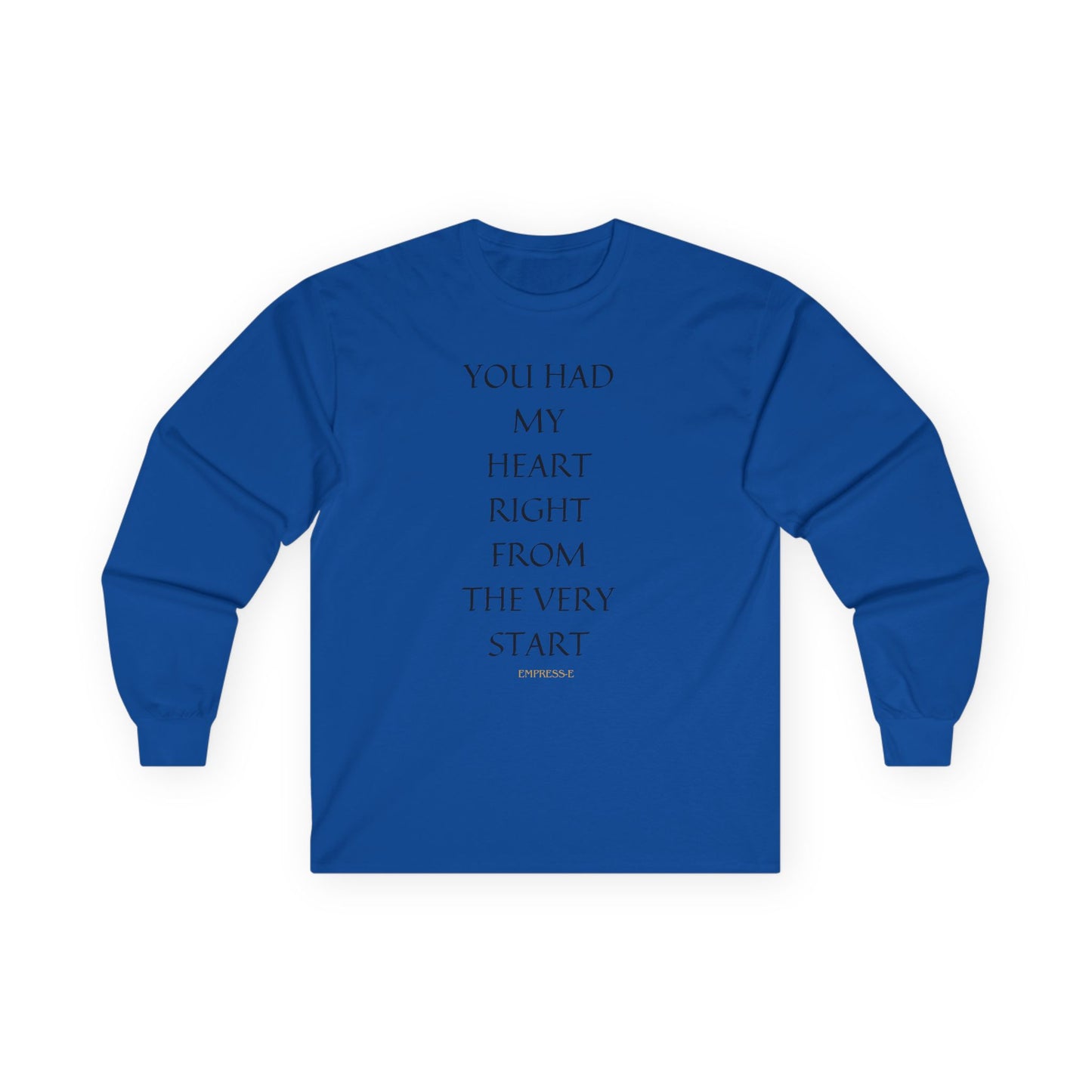 Romantic Long Sleeve Tee, Love Heart Quote Shirt, Valentine's Day Gift, Couples Matching Top, Anniversary Present, Relationship Apparel