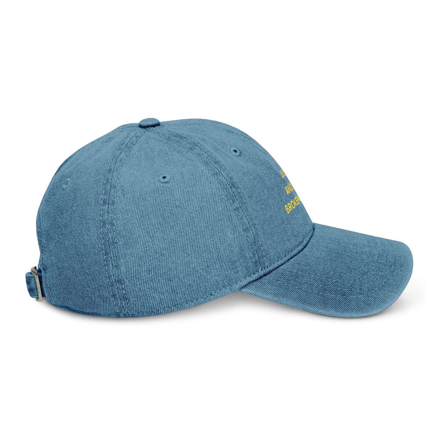 Embroidered Denim Hat - Just Another Broken System