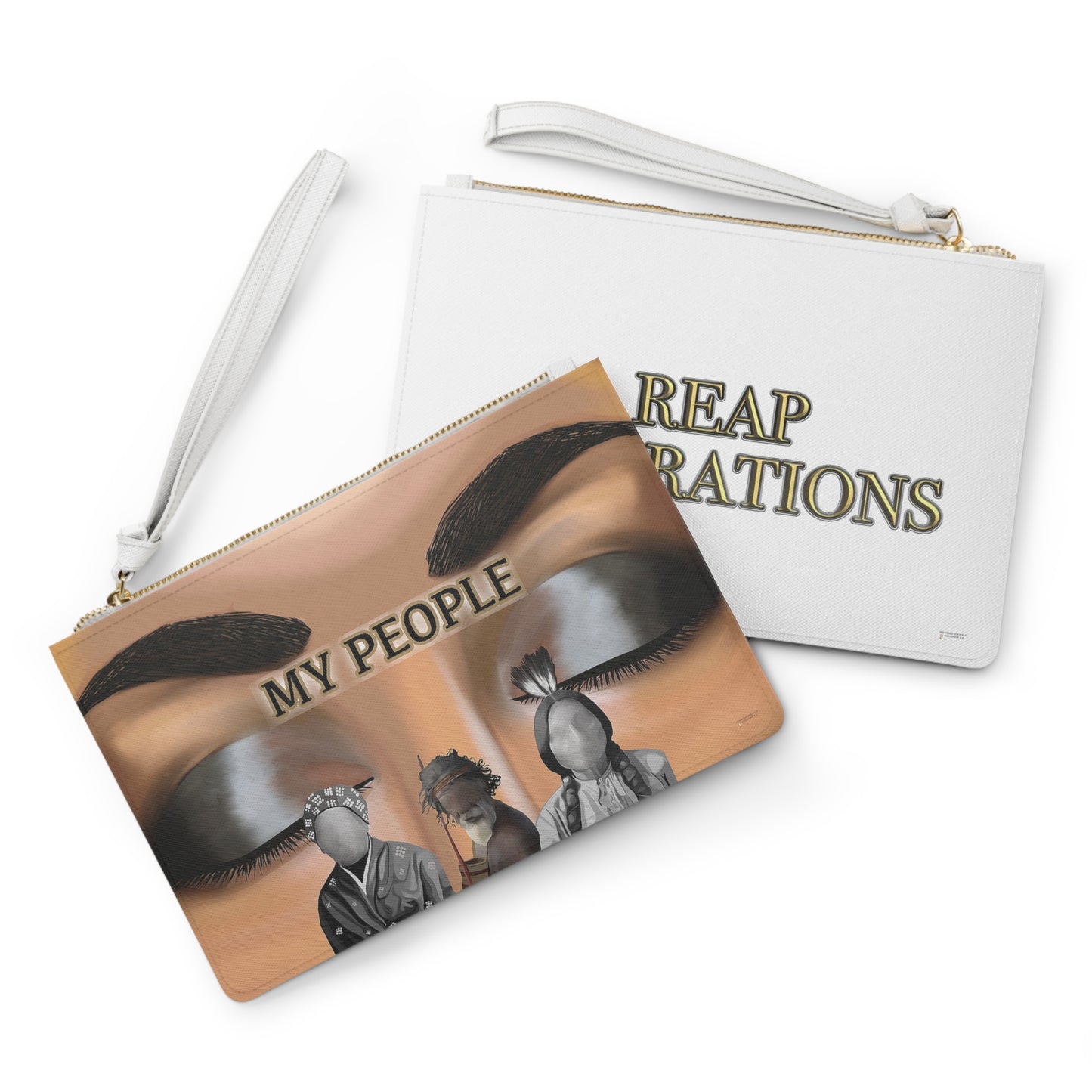 My People White Clutch Bag